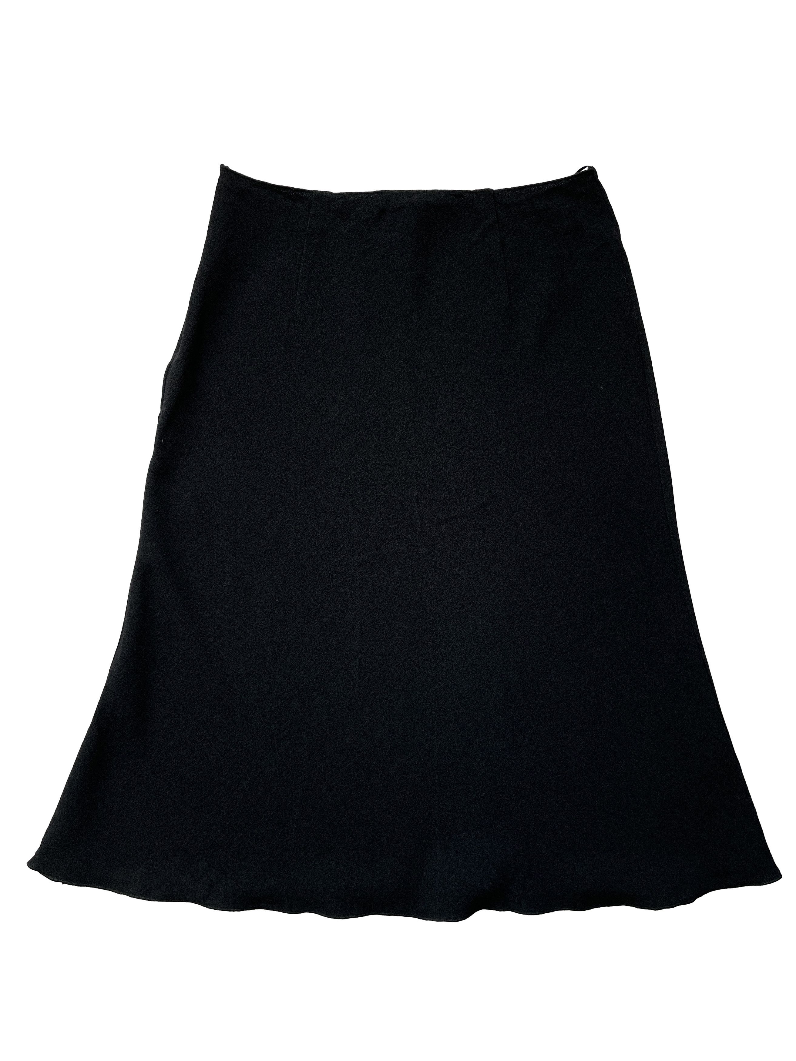 Prada ⚡️QUICK SALE⚡️Prada Midnight Blue A-Line Skirt Size 30" / US 8 / IT 44 - 2 Thumbnail