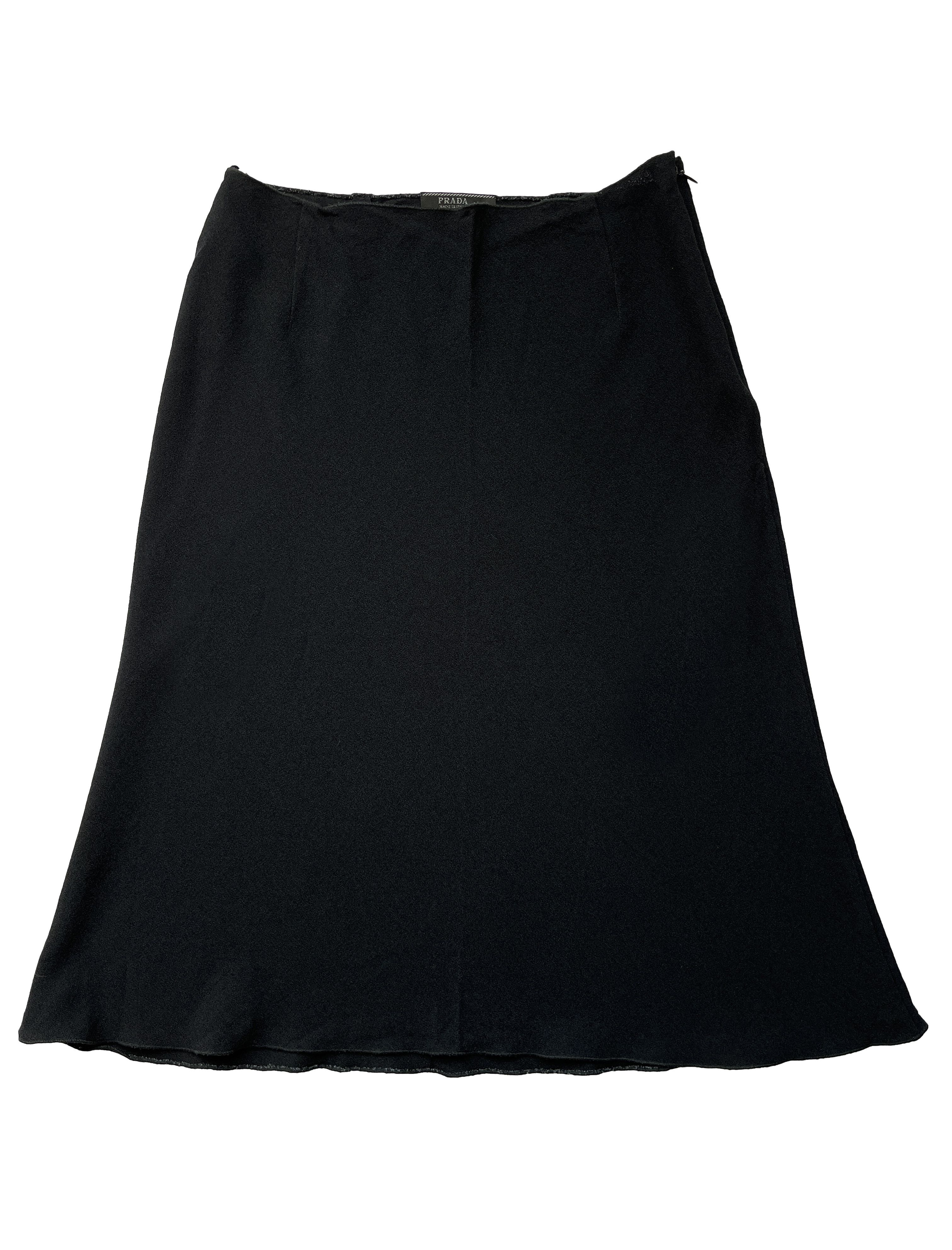 Prada ⚡️QUICK SALE⚡️Prada Midnight Blue A-Line Skirt Size 30" / US 8 / IT 44 - 1 Thumbnail