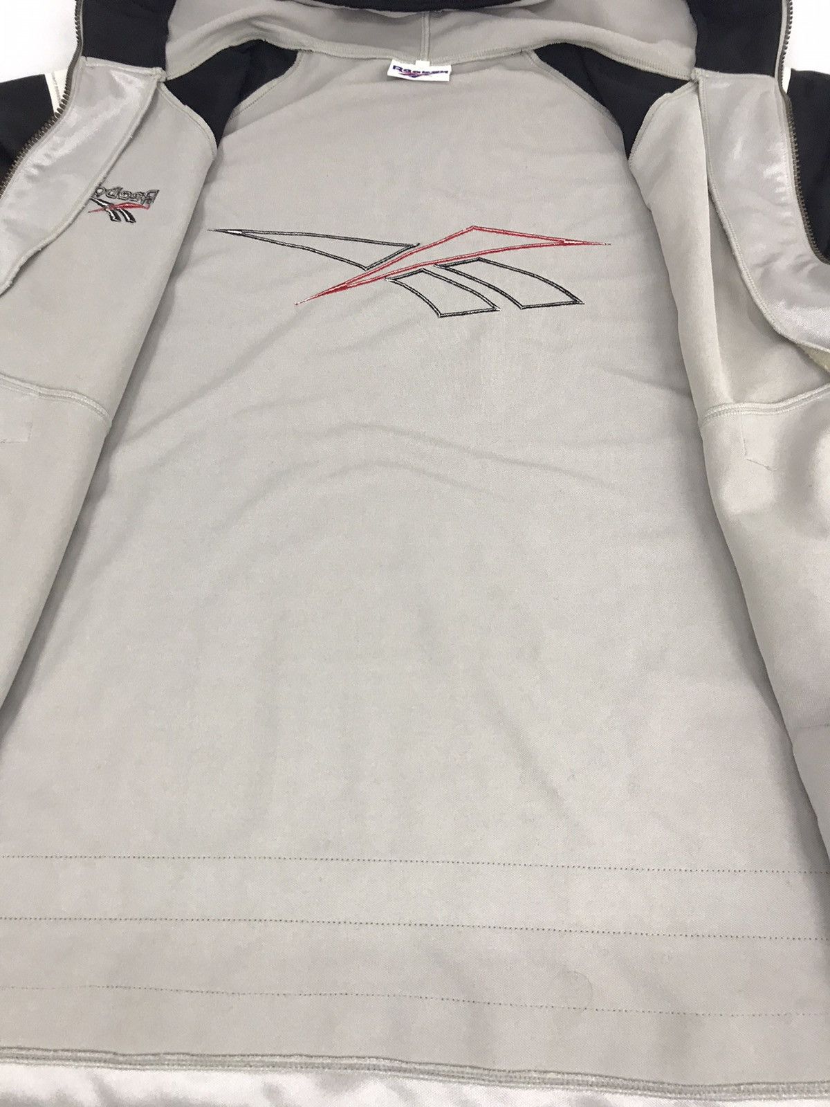 Reebok Zipper Style Jacket Athletic Spell Out