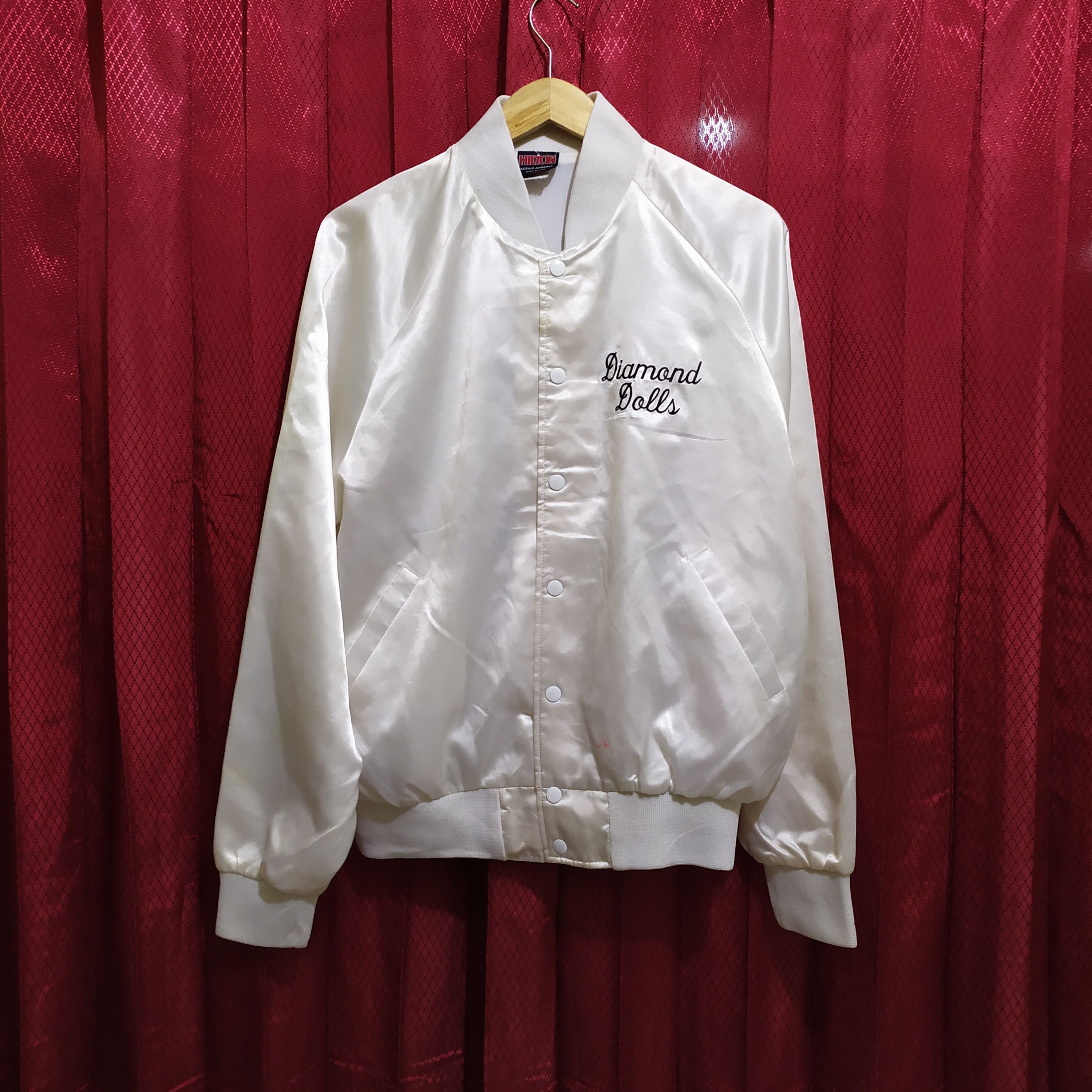Vintage × WWE × WWF Vintage wwe/wwf varsity jacket diaomond dolls Size US L / EU 52-54 / 3 - 3 Thumbnail