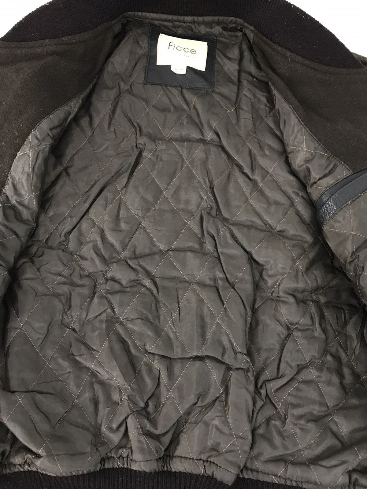 Leather Ficce Yoshiyuki Konishi Varsity Sleeve Leather Jacket Size US M / EU 48-50 / 2 - 4 Thumbnail