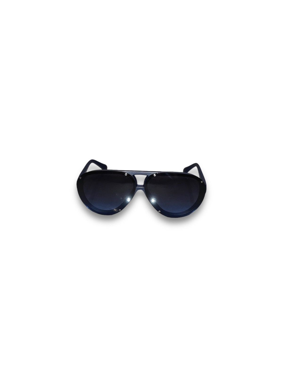Emporio Armani Emporio Armani EA4010 5088/8F Dark Blue Aviator Sunglasses Size ONE SIZE - 2 Thumbnail
