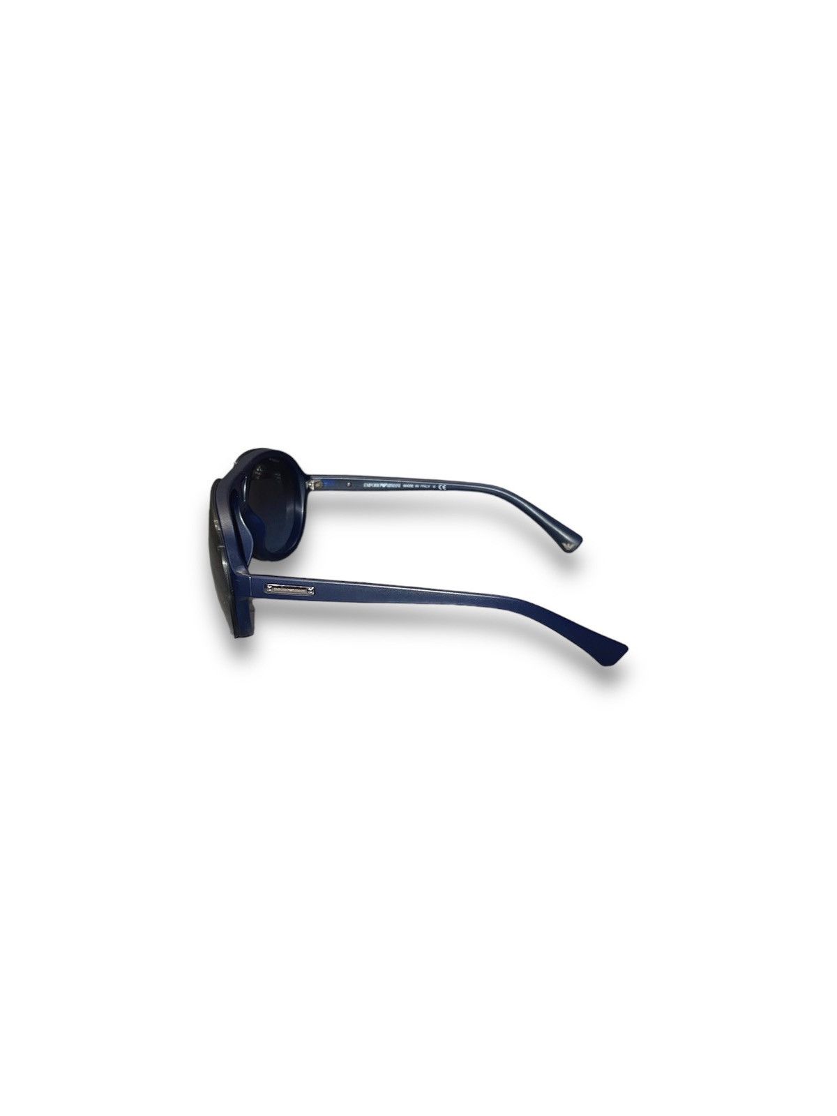 Emporio Armani Emporio Armani EA4010 5088/8F Dark Blue Aviator Sunglasses Size ONE SIZE - 4 Thumbnail