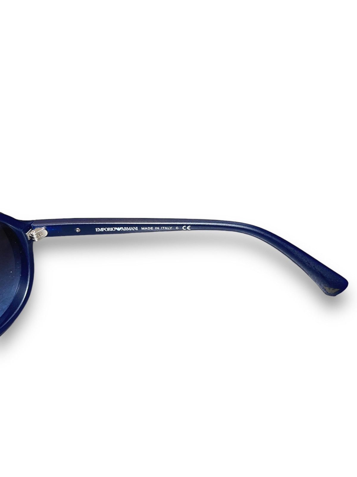 Emporio Armani Emporio Armani EA4010 5088/8F Dark Blue Aviator Sunglasses Size ONE SIZE - 9 Thumbnail