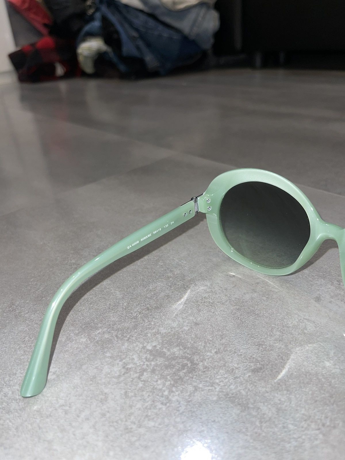 Emporio Armani Emporio Armani EA4009 5085/8E Turqoise Sunglasses Size ONE SIZE - 12 Thumbnail