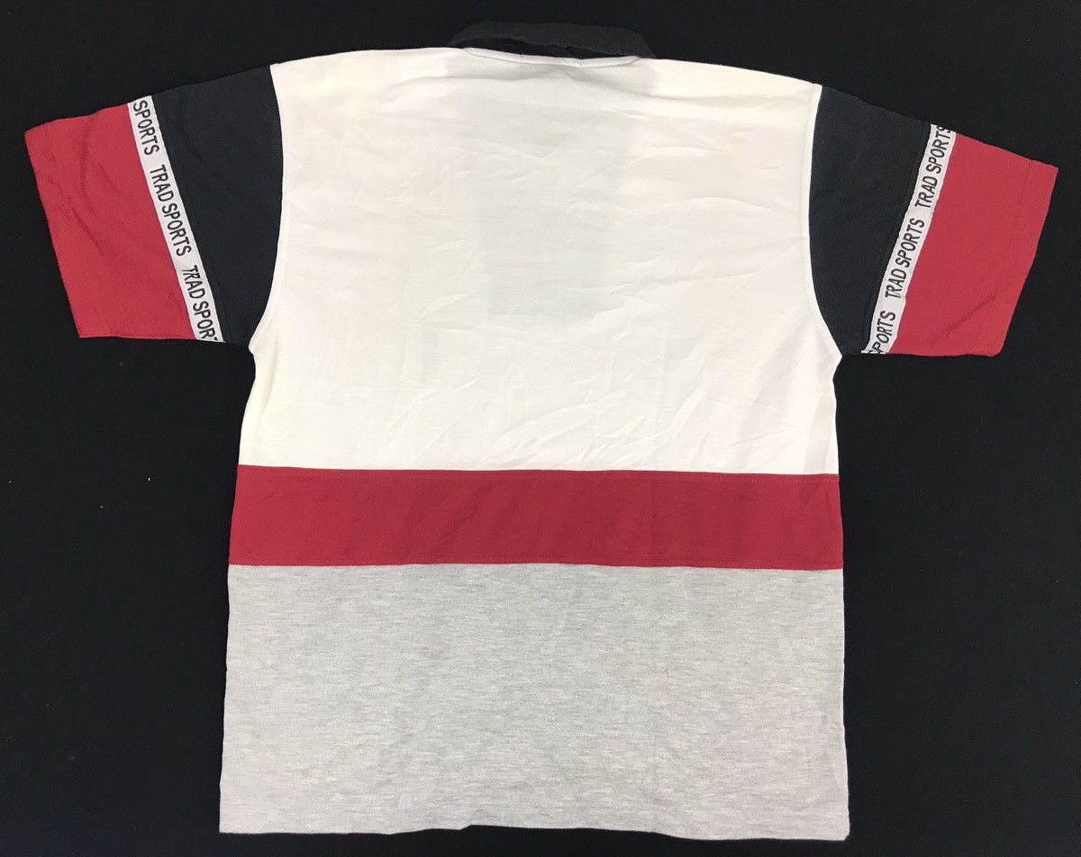 Japanese Brand Vintage Ledolno Sc Sport Zippy Polo Tee Colour Block Size US L / EU 52-54 / 3 - 2 Thumbnail