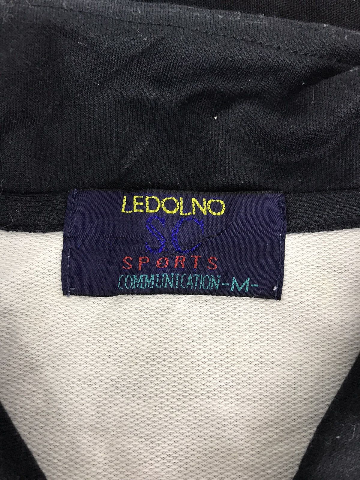 Japanese Brand Vintage Ledolno Sc Sport Zippy Polo Tee Colour Block Size US L / EU 52-54 / 3 - 4 Thumbnail