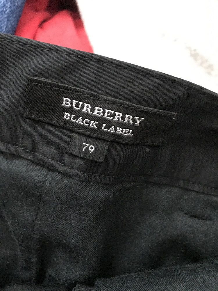 Burberry Burberry Black Label Side Stripe Stretchable Black Trouser Size US 31 - 16 Thumbnail