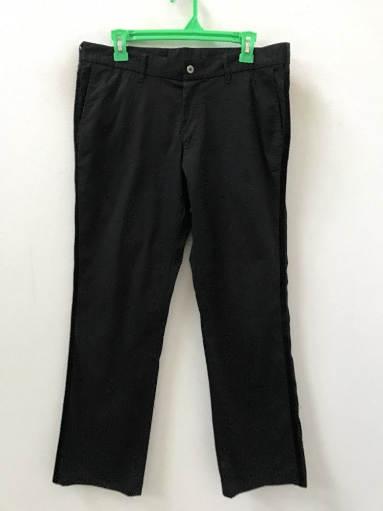 Burberry Burberry Black Label Side Stripe Stretchable Black Trouser Size US 31 - 1 Thumbnail