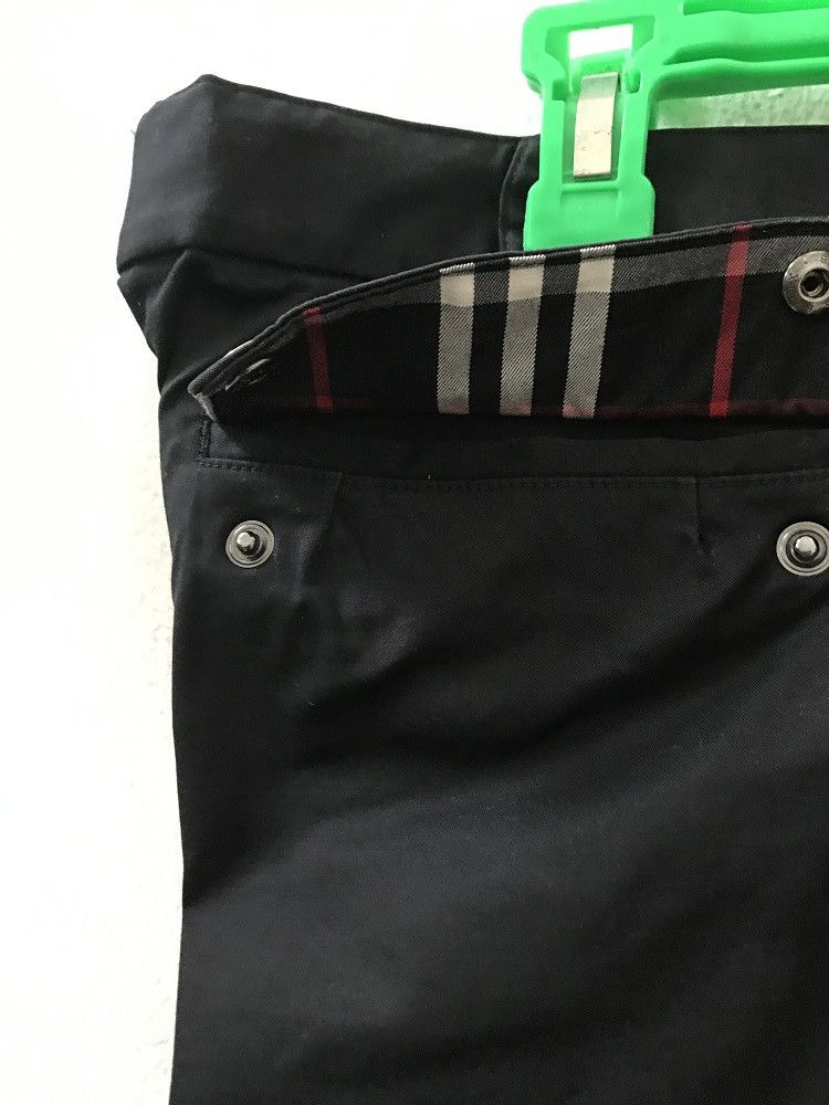 Burberry Burberry Black Label Side Stripe Stretchable Black Trouser Size US 31 - 15 Thumbnail
