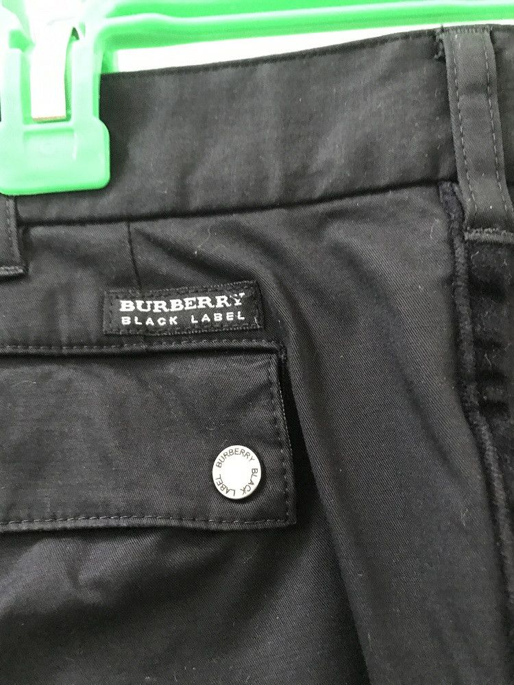 Burberry Burberry Black Label Side Stripe Stretchable Black Trouser Size US 31 - 14 Thumbnail