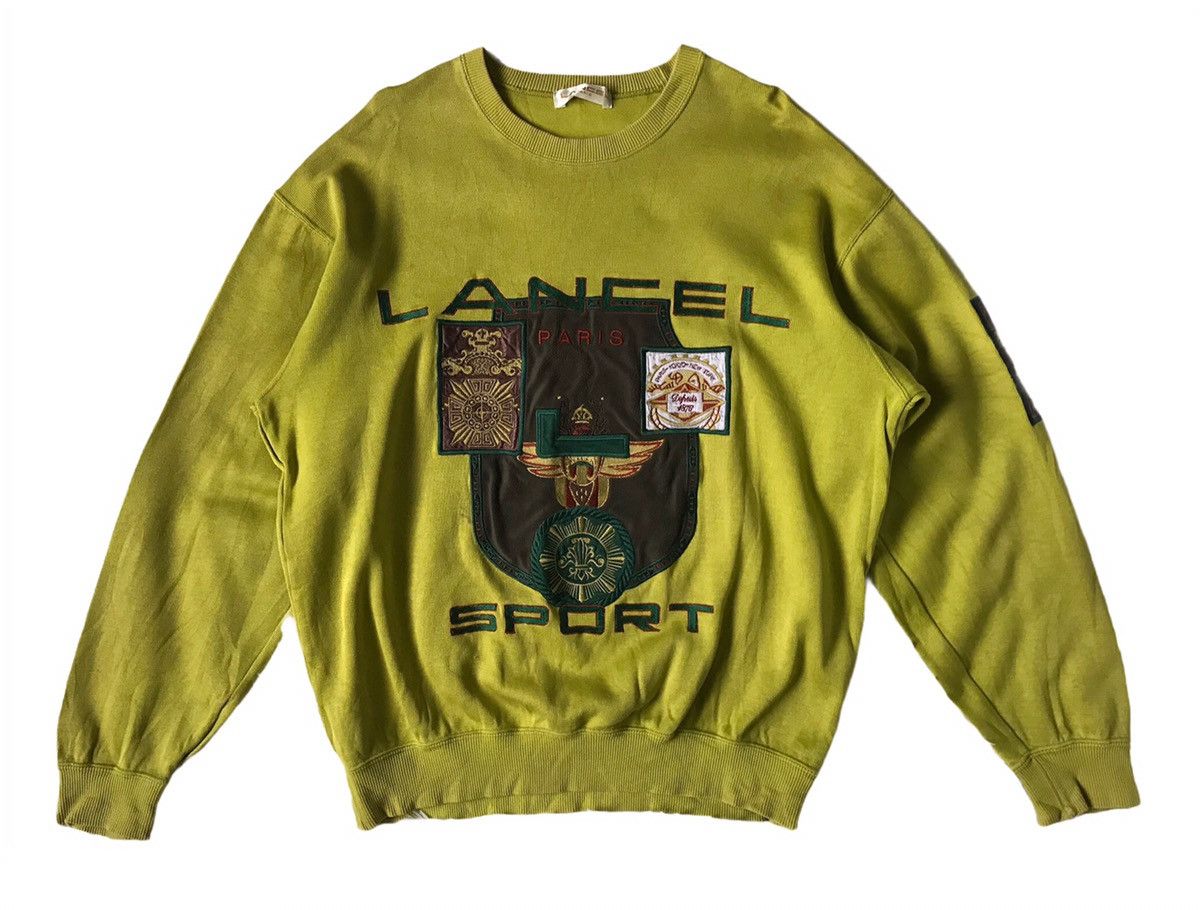 image of Lancel Sport Big Embroidered Sweatshirt Made In Japan, Men's (Size Medium)
