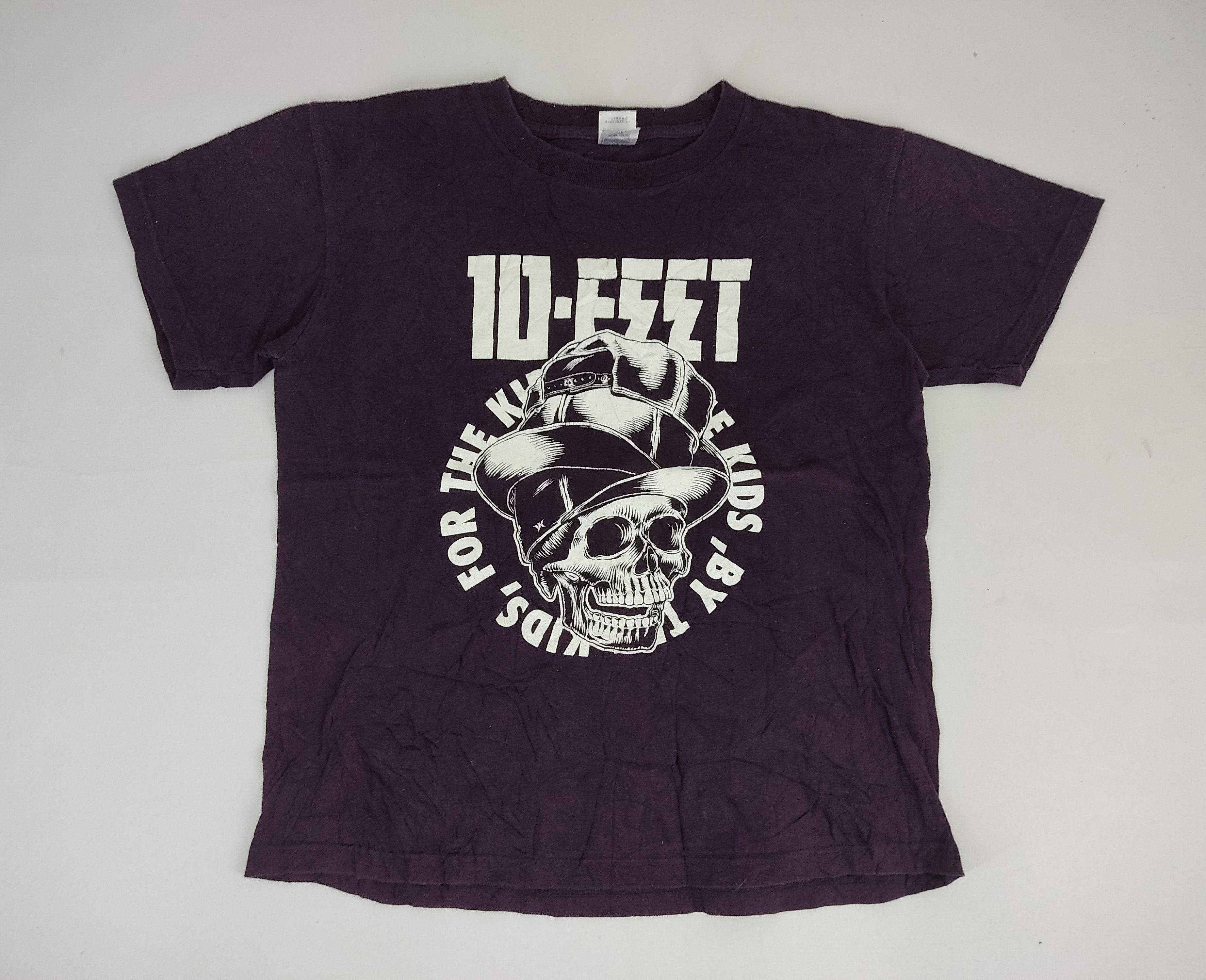 image of Band Tees 10-Feet Big Skull Character Spell Out Tee Streetwear, Men's (Size Small)