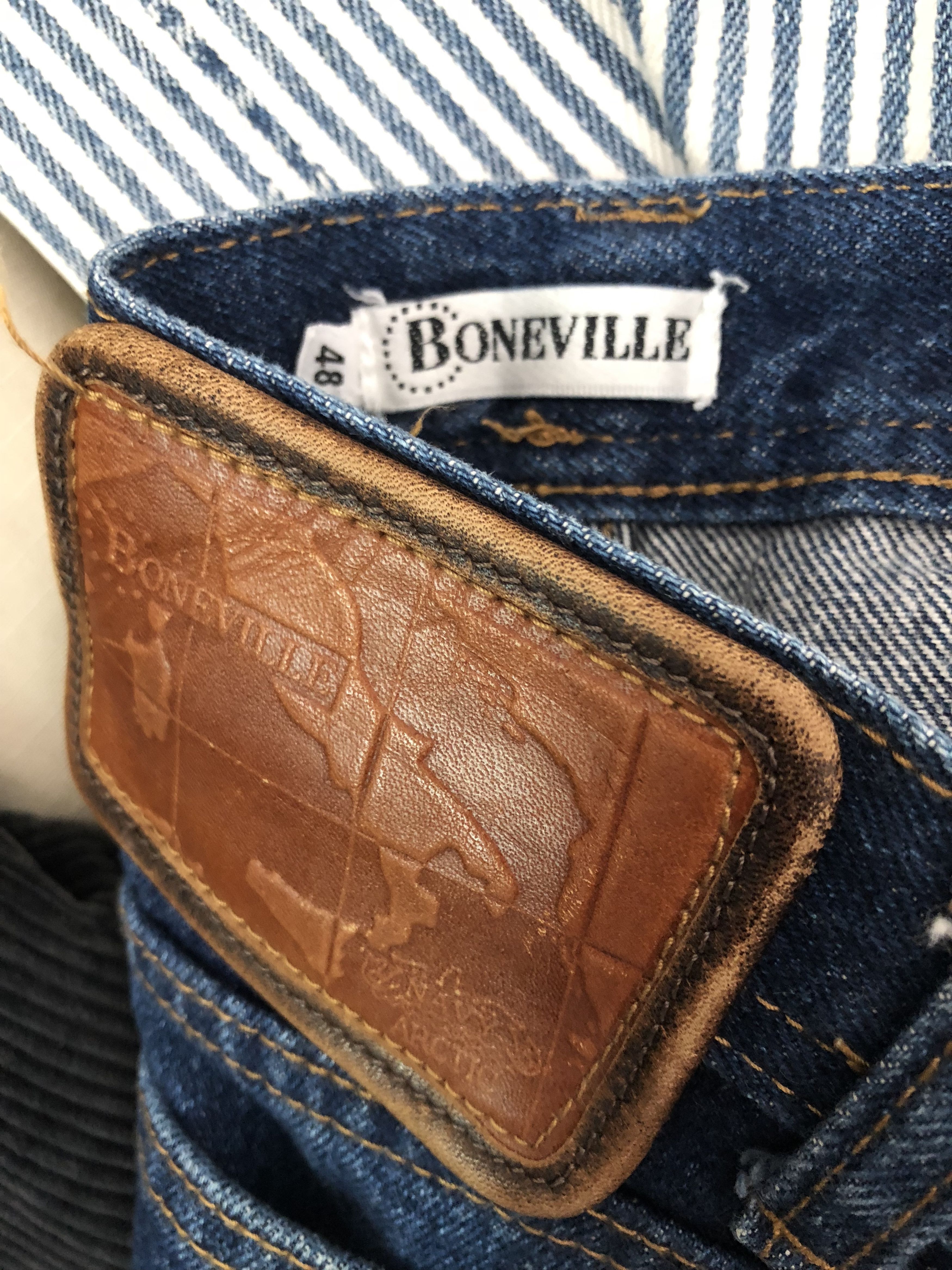 C.P. Company × Vintage Vintage C.P. Company BoneVille Navy Arctic Leather Strap Size US 30 / EU 46 - 15 Thumbnail