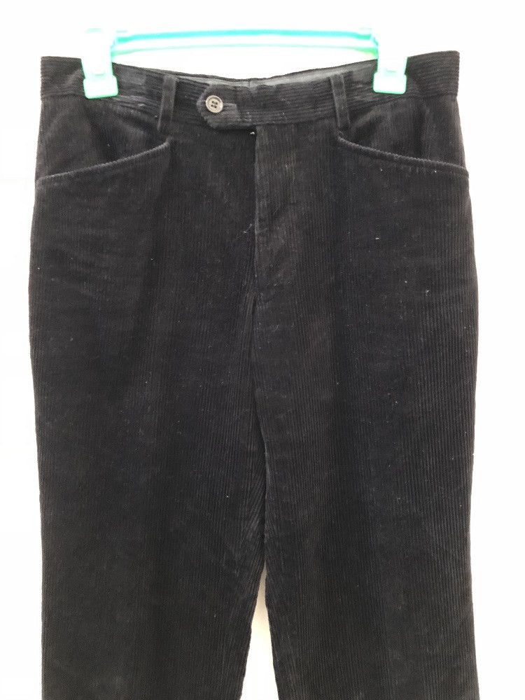 Paul Smith Paul Smith Made in Japan Black Striped Corduroy Trouser Size US 29 - 3 Thumbnail