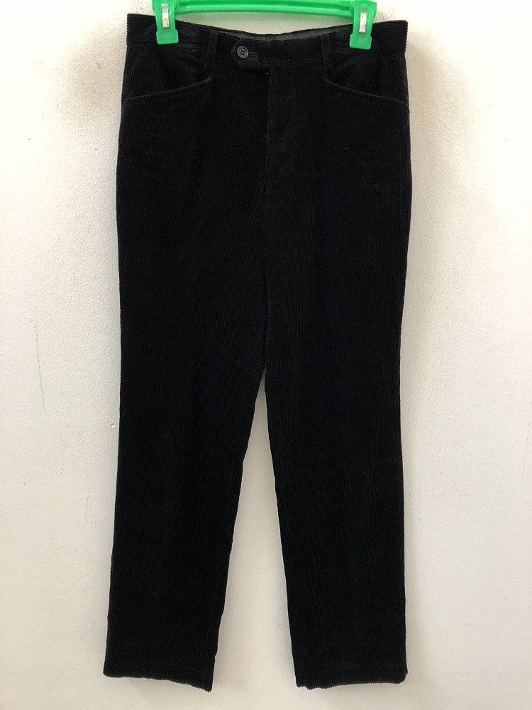 Paul Smith Paul Smith Made in Japan Black Striped Corduroy Trouser Size US 29 - 2 Thumbnail