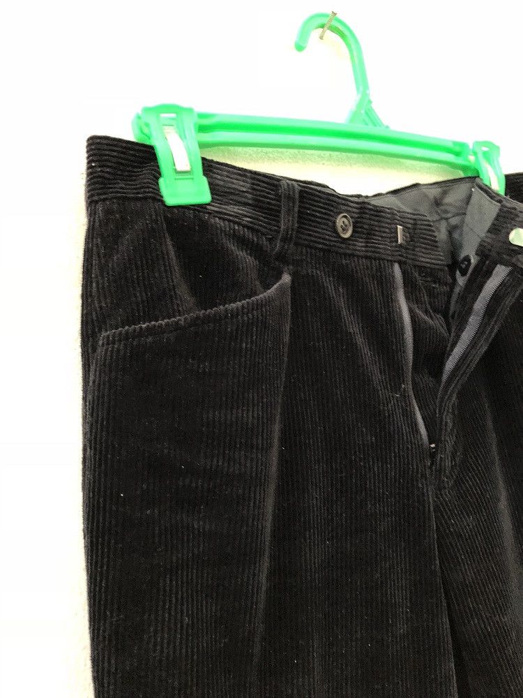 Paul Smith Paul Smith Made in Japan Black Striped Corduroy Trouser Size US 29 - 6 Thumbnail