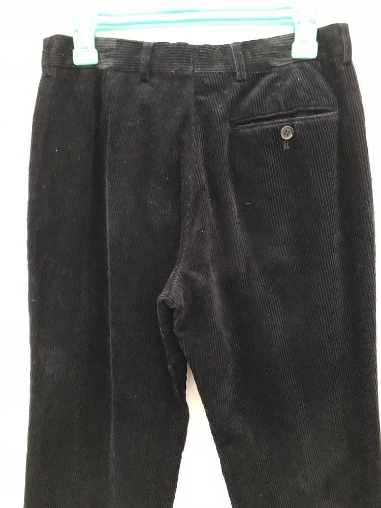 Paul Smith Paul Smith Made in Japan Black Striped Corduroy Trouser Size US 29 - 8 Thumbnail