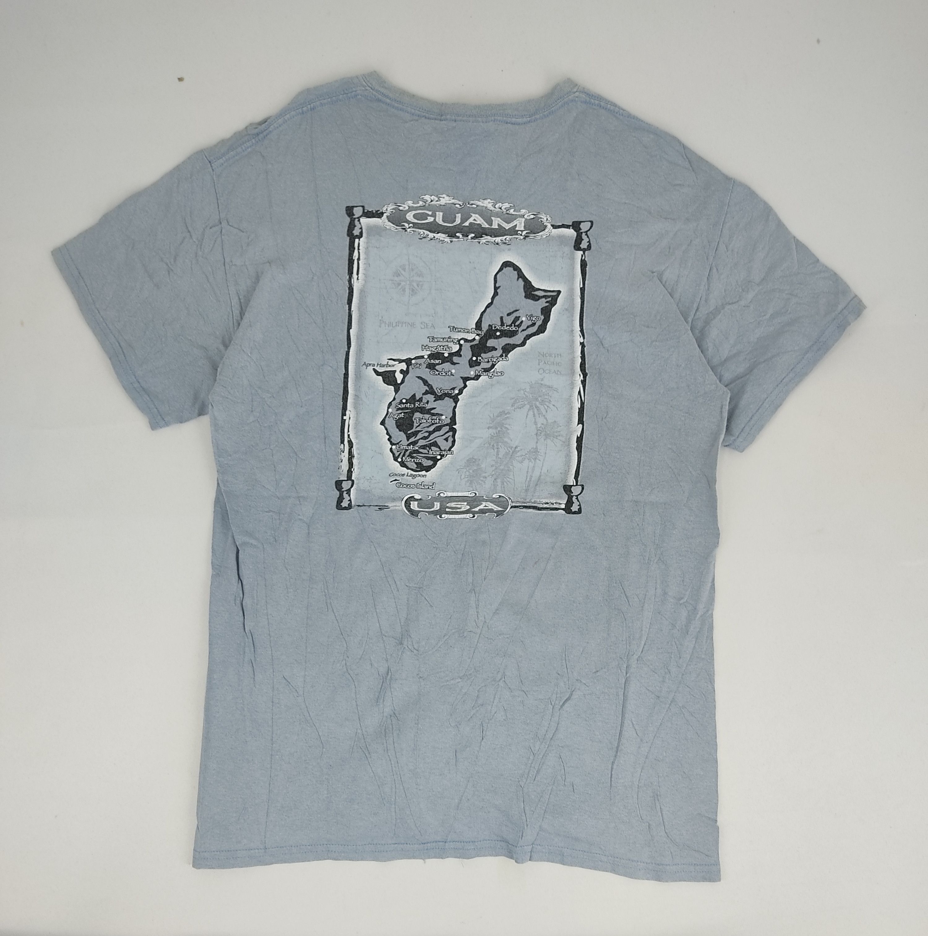 Band Tees Vintage Guam Usa Nice Design Map Box Logo Spell Out Size US S / EU 44-46 / 1 - 1 Thumbnail