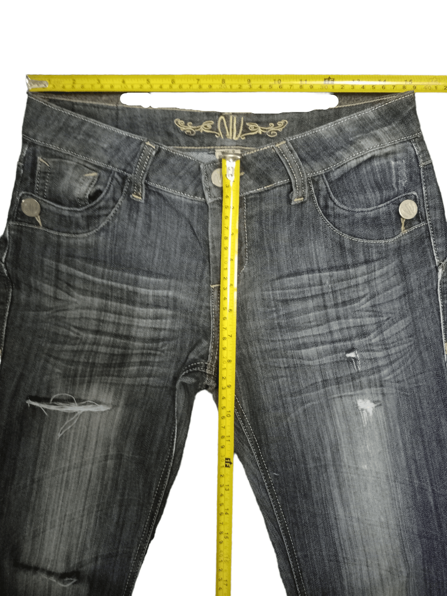 Japanese Brand × Seditionaries SALES🔥Vintage Japanese Brand Embroidered Stud Jeans Size US 30 / EU 46 - 8 Thumbnail