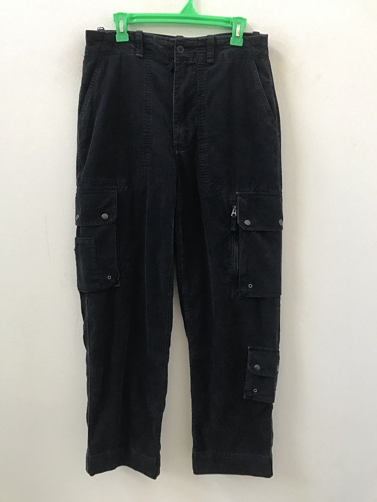Polo Ralph Lauren Polo Ralph Lauren Corduroy Striped Baggy Multi Pocket Cargo Size US 31 - 1 Thumbnail