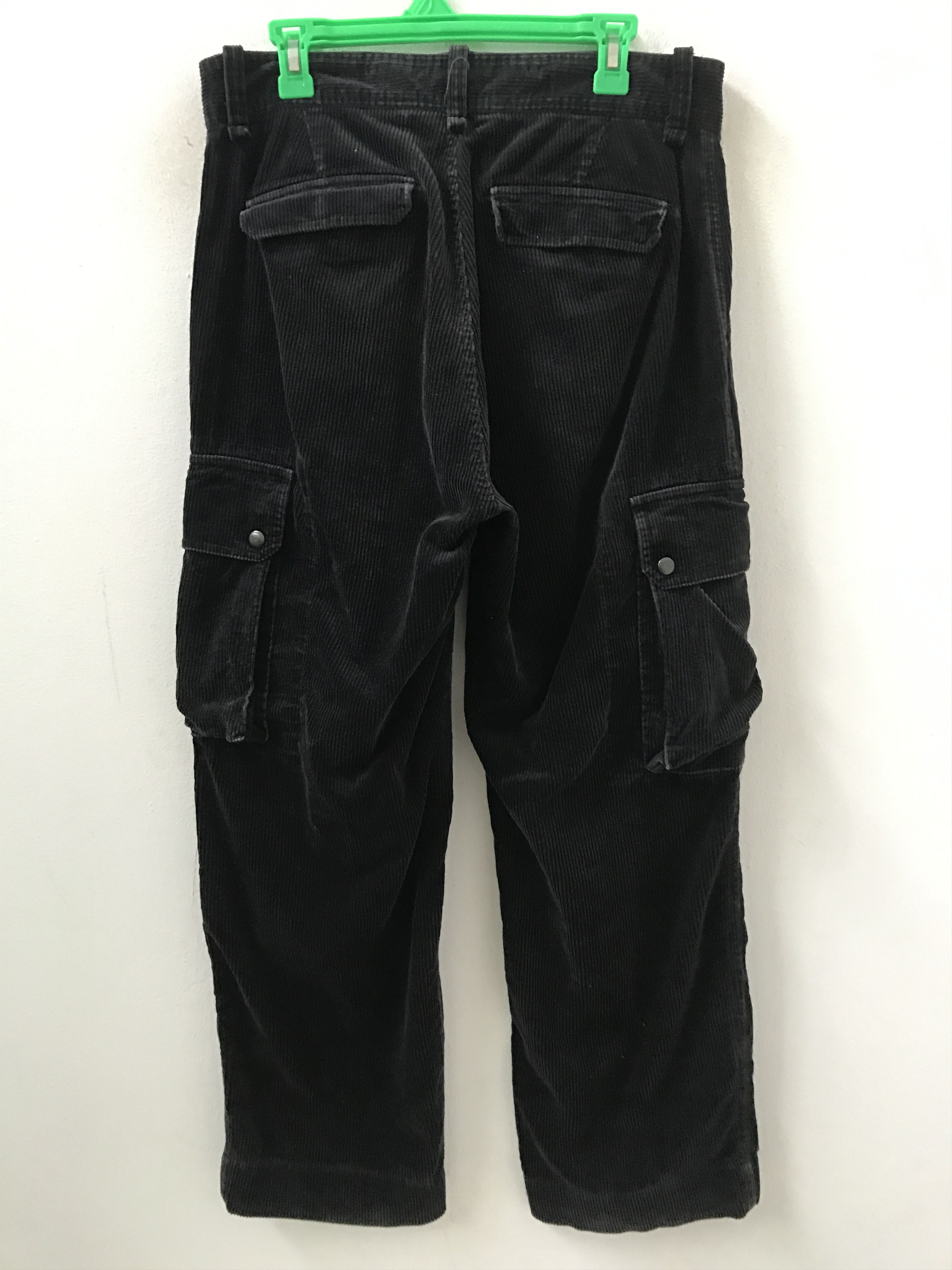 Polo Ralph Lauren PRL Corduroy Striped Baggy Black Multi Pocket Cargo Size US 32 / EU 48 - 9 Thumbnail