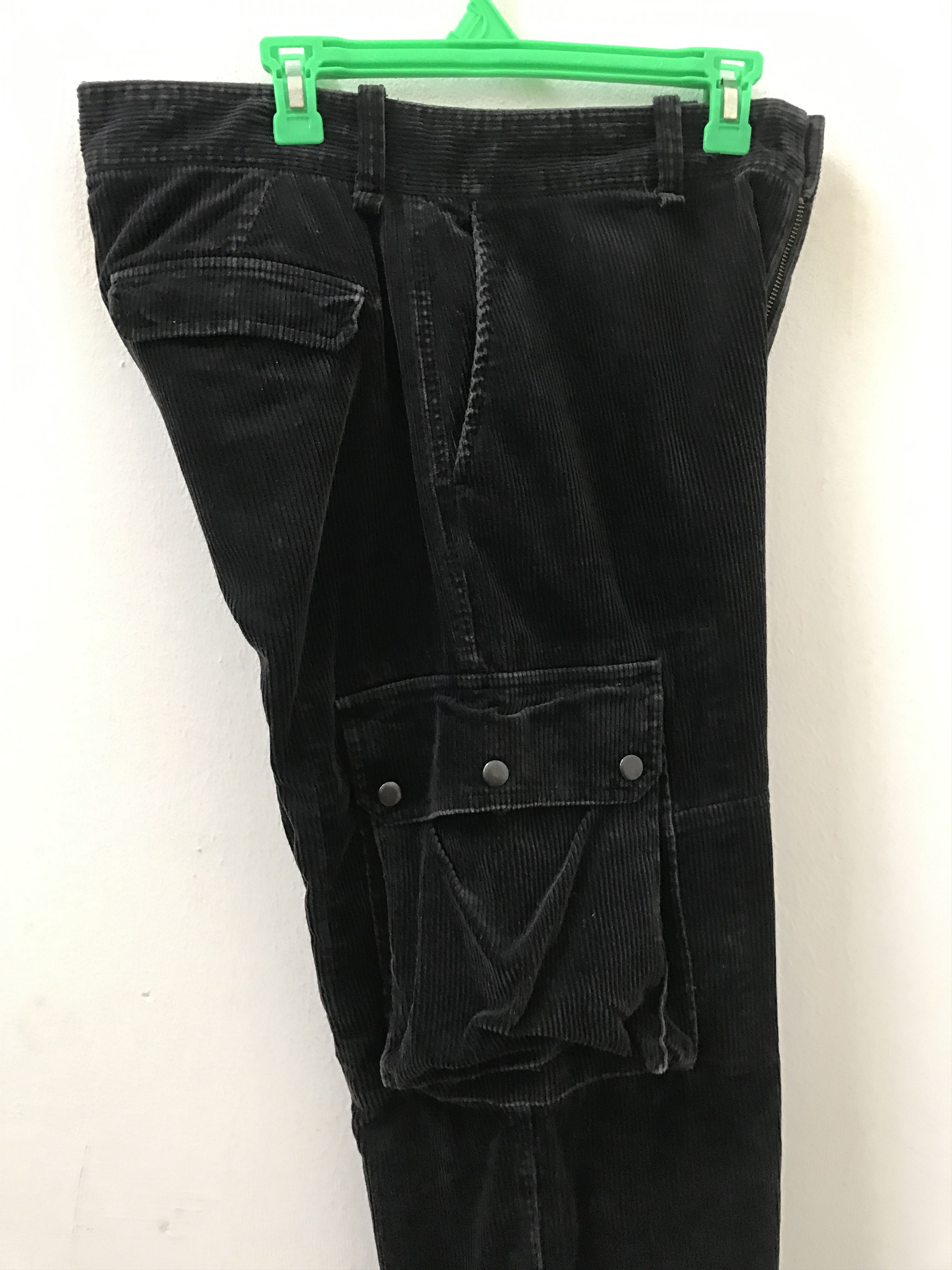 Polo Ralph Lauren PRL Corduroy Striped Baggy Black Multi Pocket Cargo Size US 32 / EU 48 - 17 Thumbnail