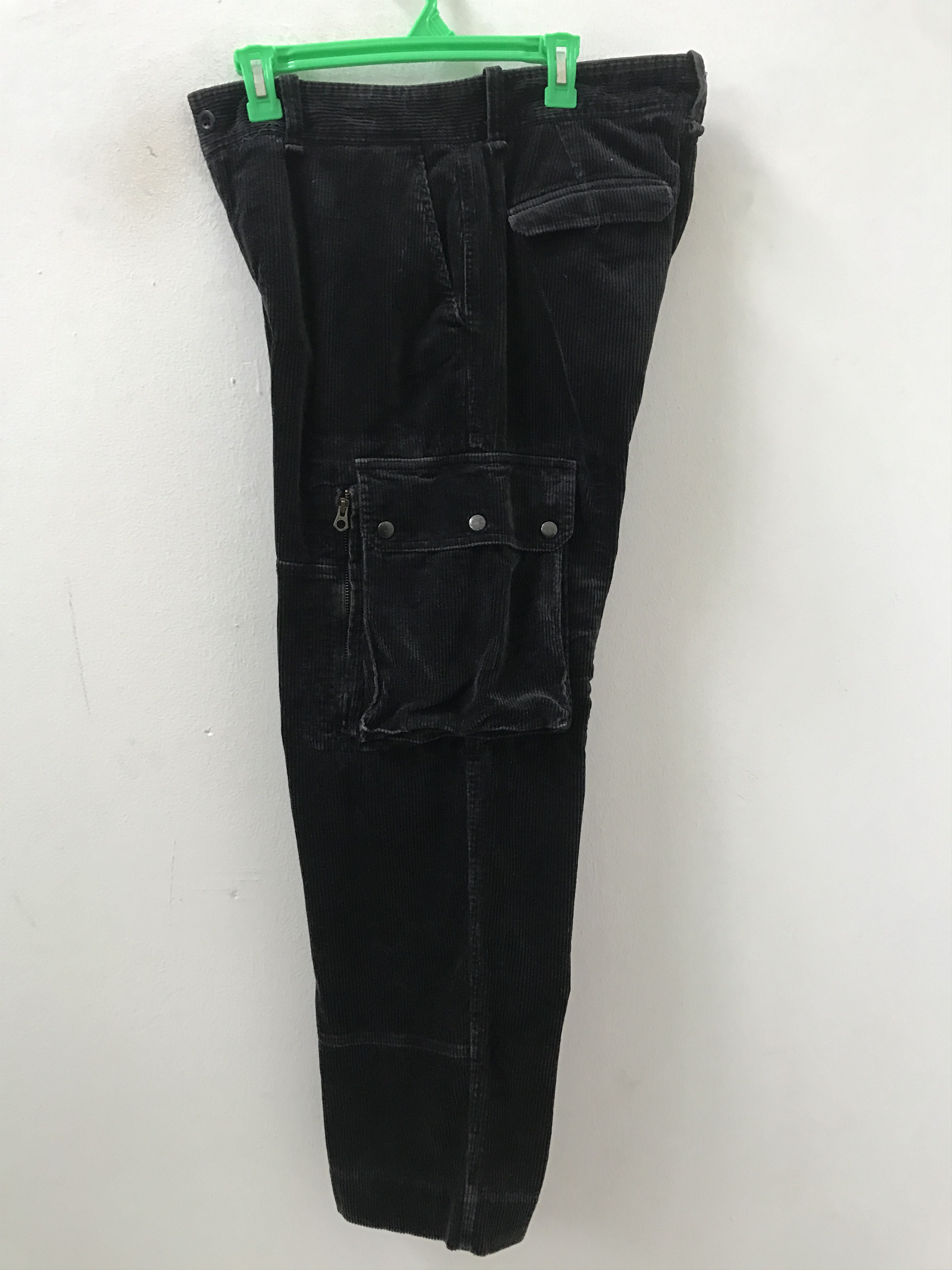 Polo Ralph Lauren PRL Corduroy Striped Baggy Black Multi Pocket Cargo Size US 32 / EU 48 - 14 Thumbnail