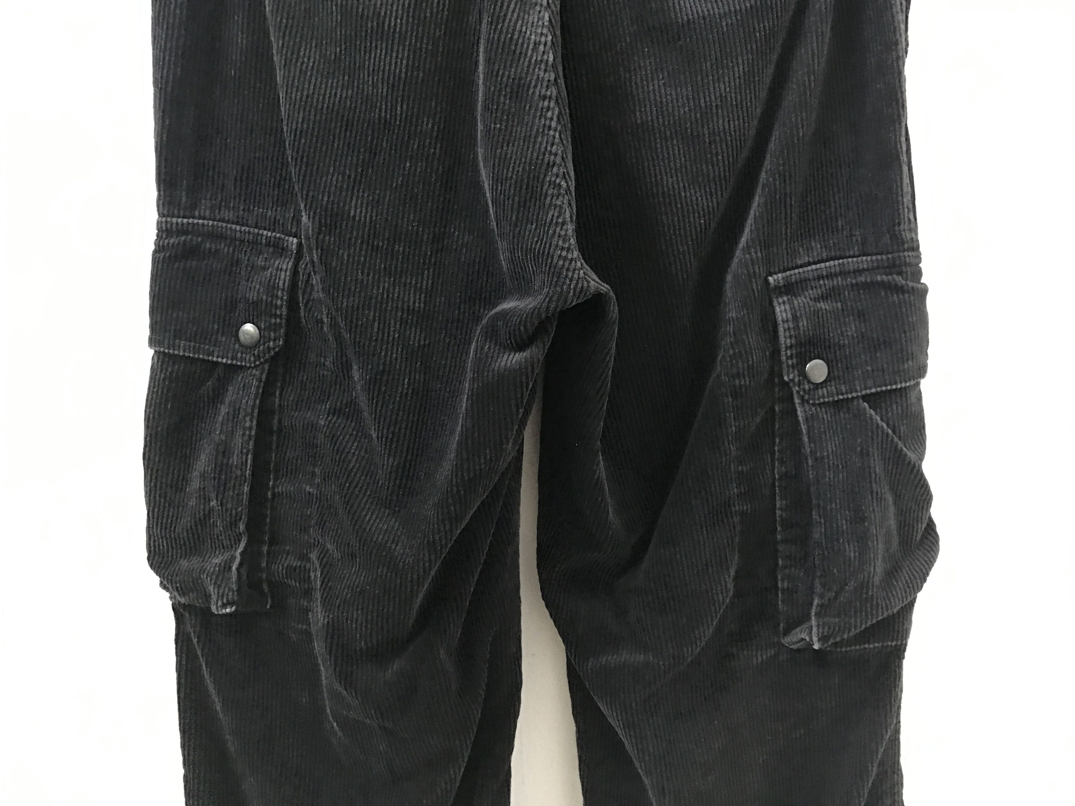 Polo Ralph Lauren PRL Corduroy Striped Baggy Black Multi Pocket Cargo Size US 32 / EU 48 - 12 Thumbnail
