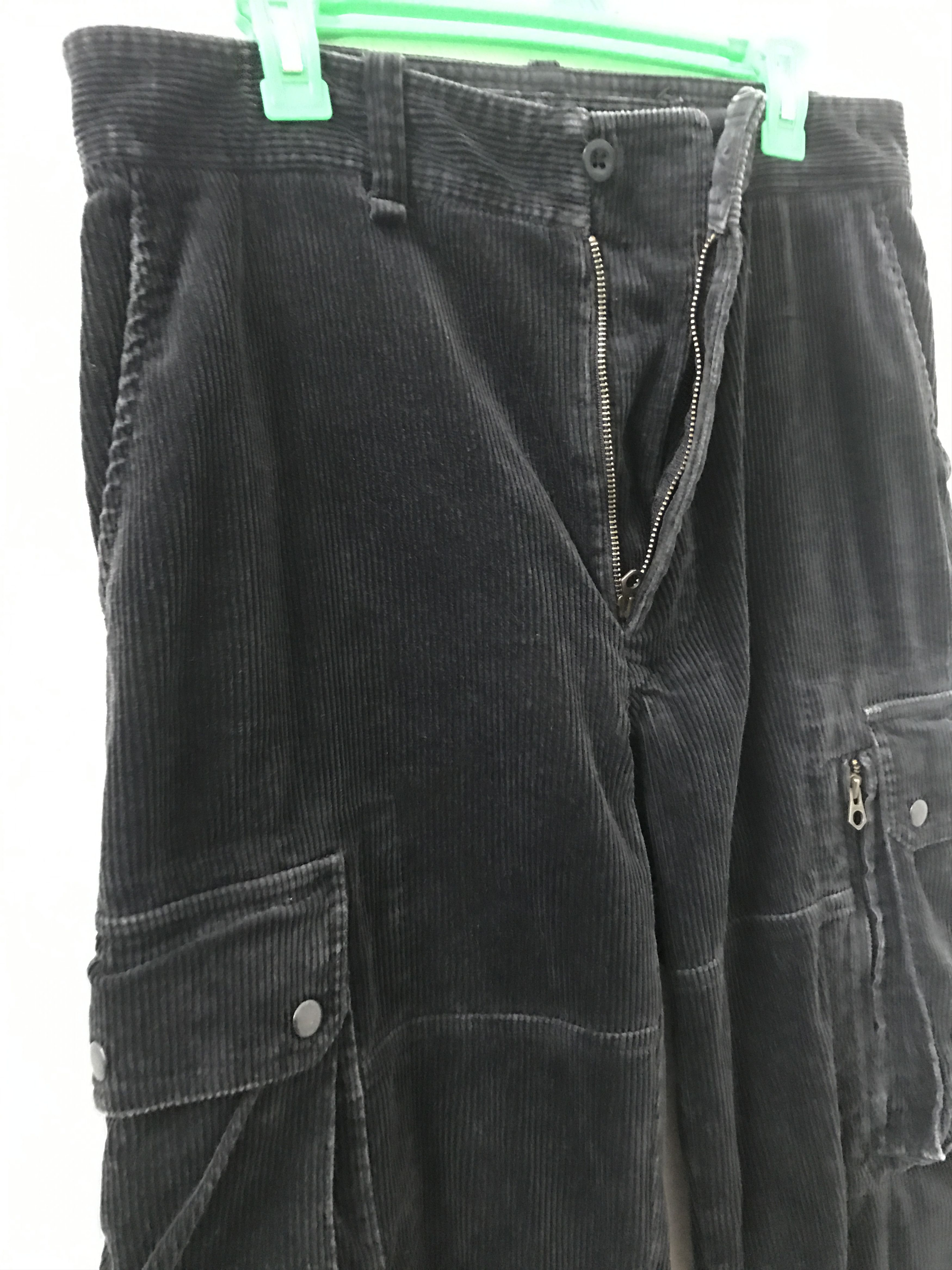 Polo Ralph Lauren PRL Corduroy Striped Baggy Black Multi Pocket Cargo Size US 32 / EU 48 - 8 Thumbnail