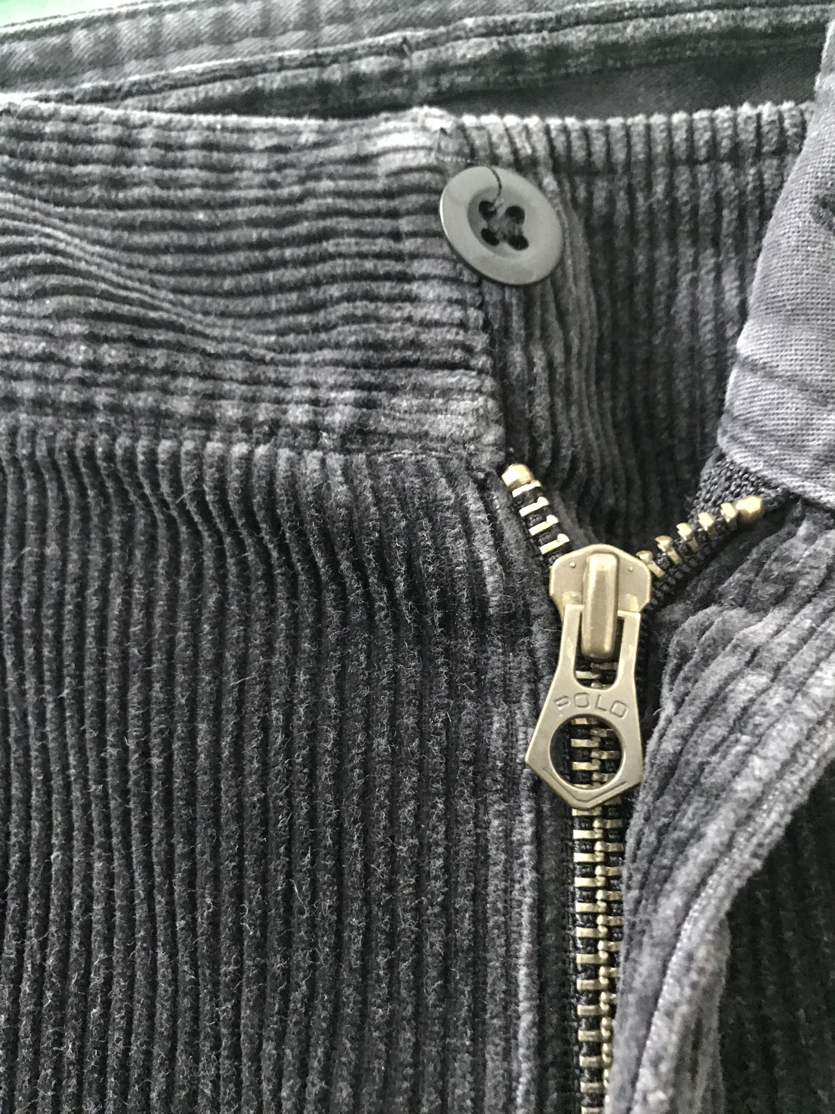 Polo Ralph Lauren PRL Corduroy Striped Baggy Black Multi Pocket Cargo Size US 32 / EU 48 - 7 Thumbnail