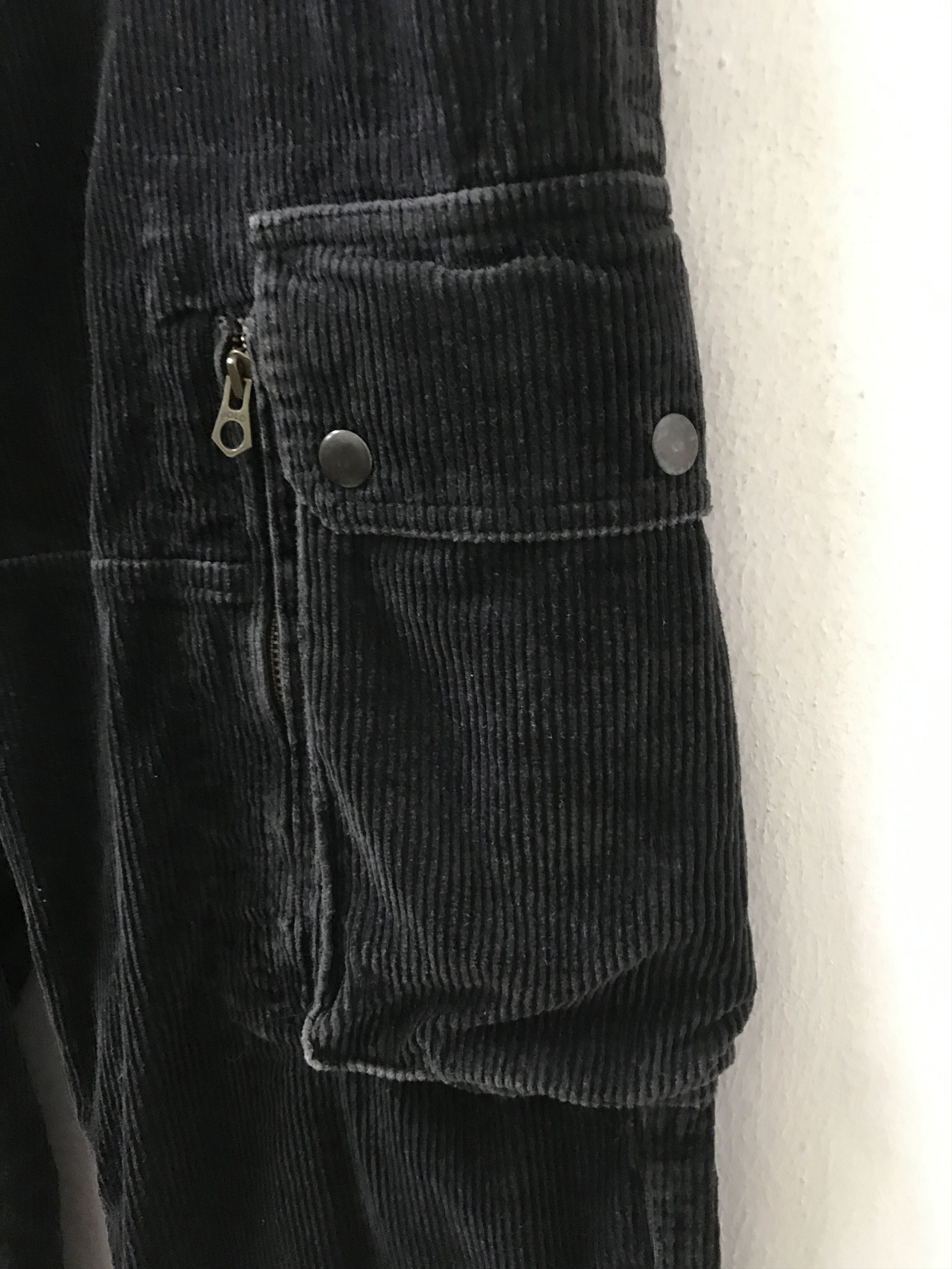 Polo Ralph Lauren PRL Corduroy Striped Baggy Black Multi Pocket Cargo Size US 32 / EU 48 - 6 Thumbnail