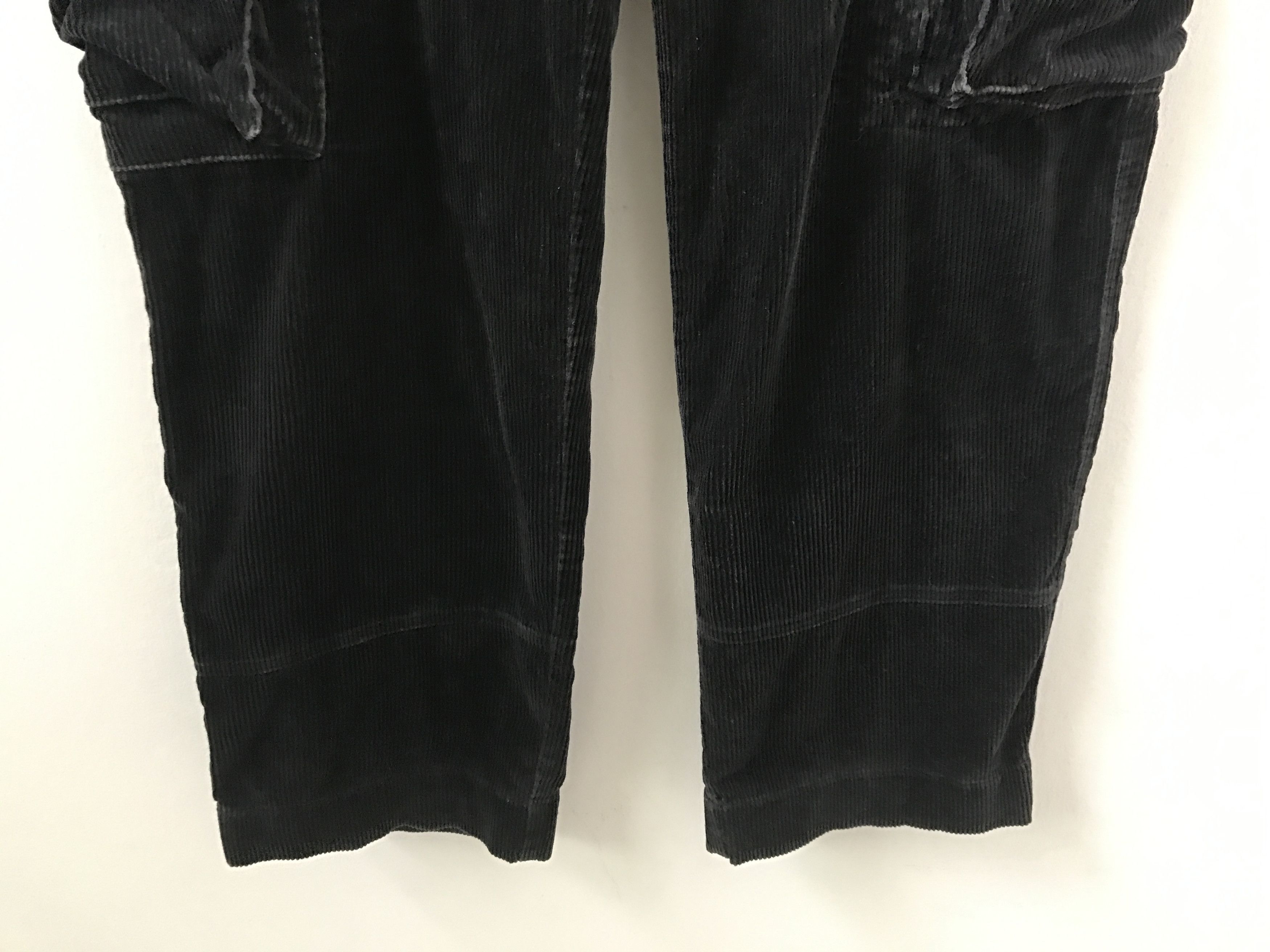Polo Ralph Lauren PRL Corduroy Striped Baggy Black Multi Pocket Cargo Size US 32 / EU 48 - 5 Thumbnail