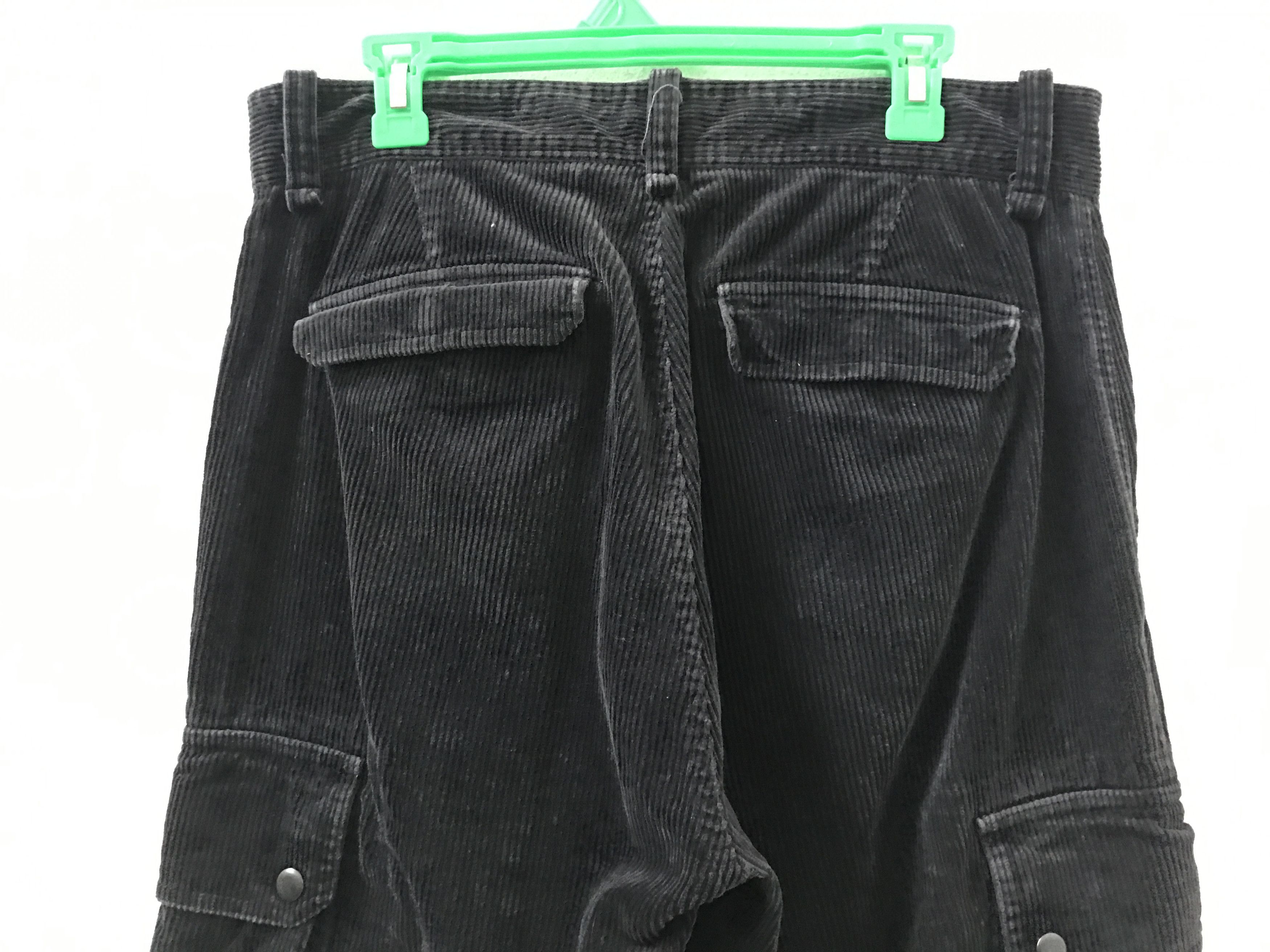 Polo Ralph Lauren PRL Corduroy Striped Baggy Black Multi Pocket Cargo Size US 32 / EU 48 - 11 Thumbnail