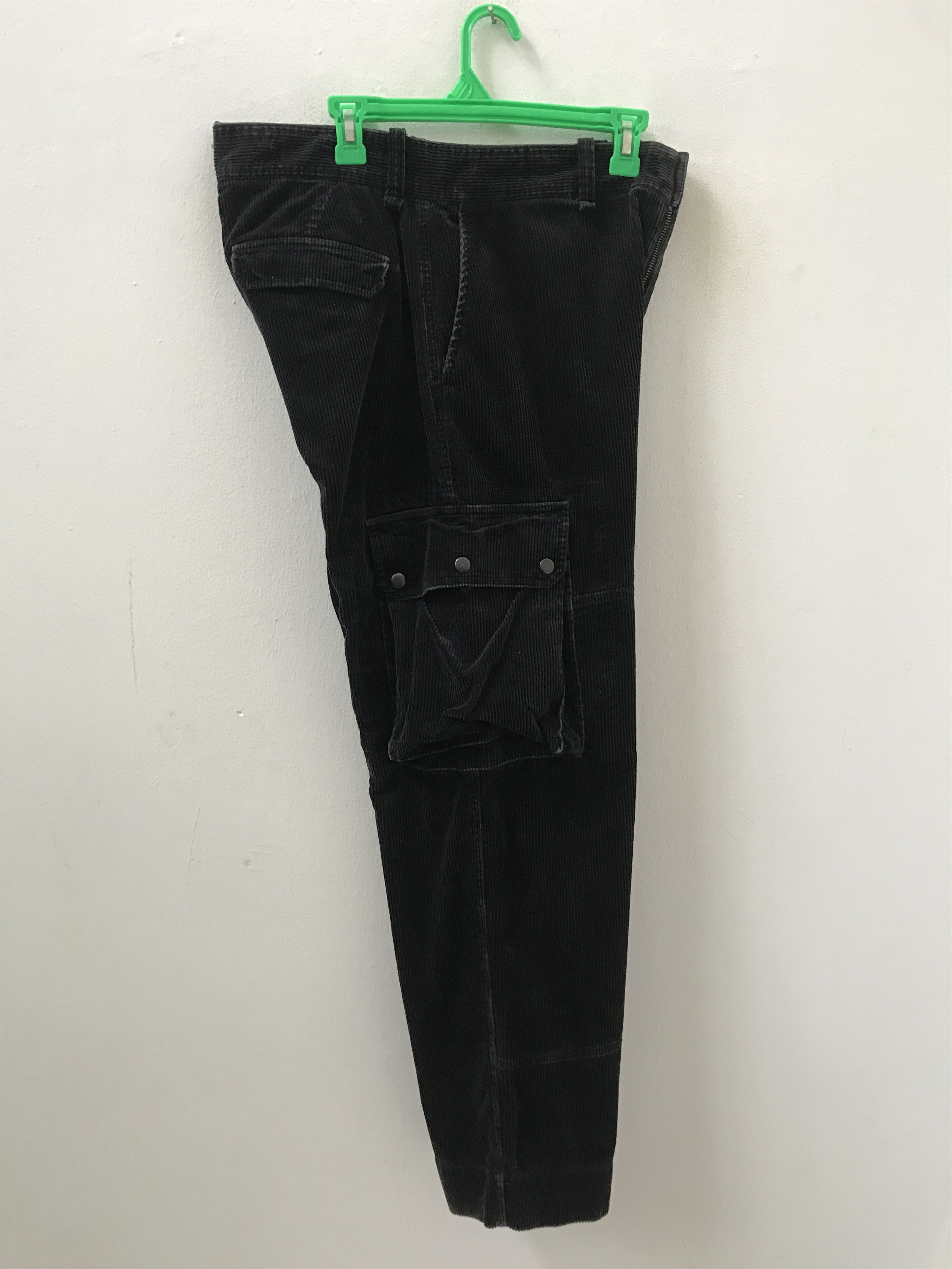 Polo Ralph Lauren PRL Corduroy Striped Baggy Black Multi Pocket Cargo Size US 32 / EU 48 - 16 Thumbnail
