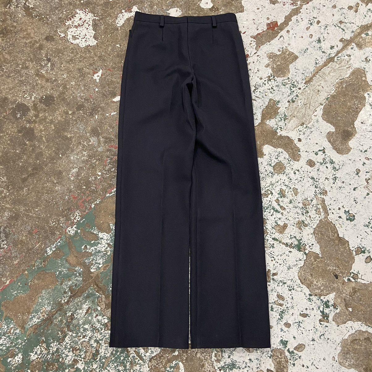 Vintage Vintage Navy Blue Pleated Trousers Size 26" / US 2 / IT 38 - 5 Thumbnail