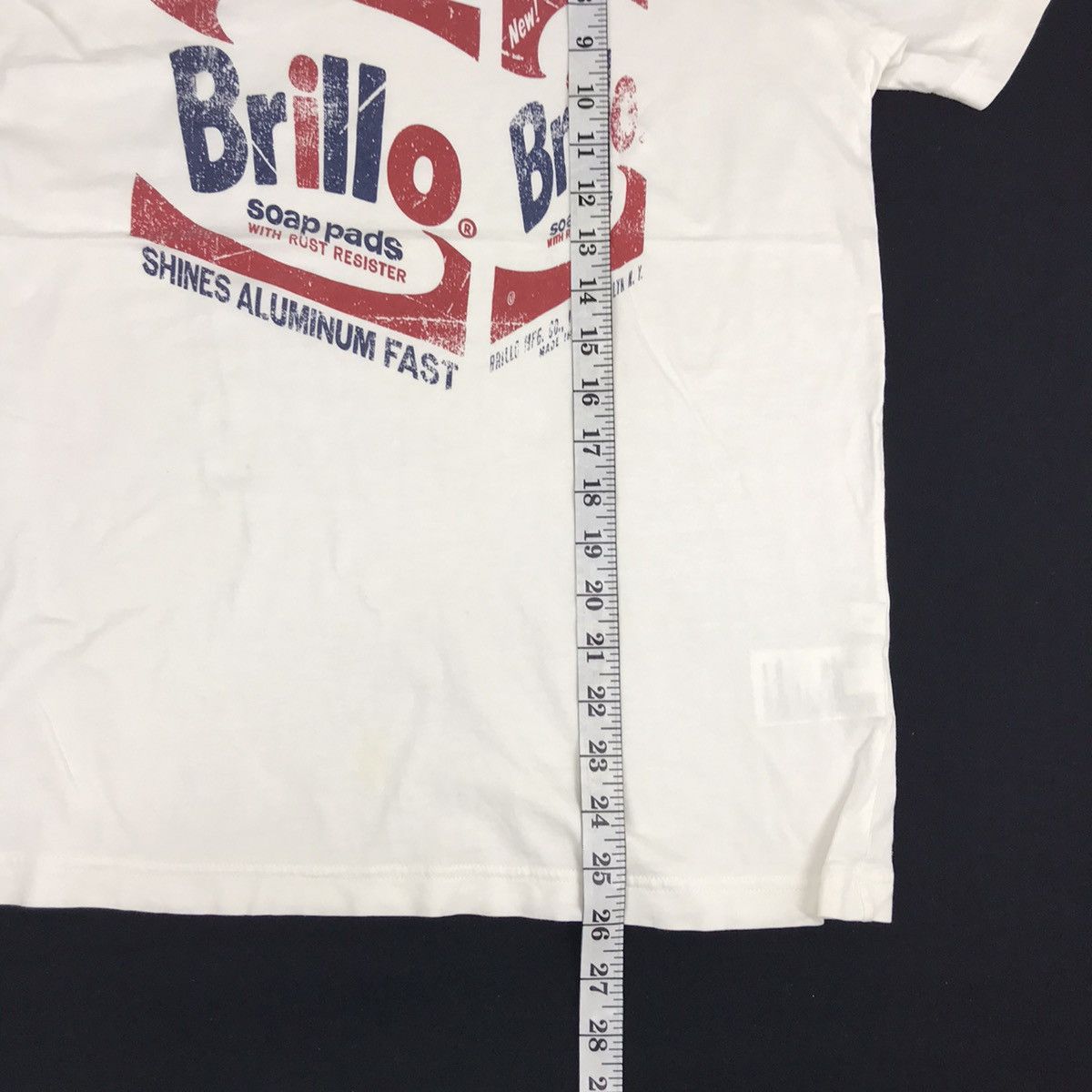 Andy Warhol Vintage Andy Warhol Designer Artist Brillo Soap Pad Big Logo Size US M / EU 48-50 / 2 - 7 Thumbnail
