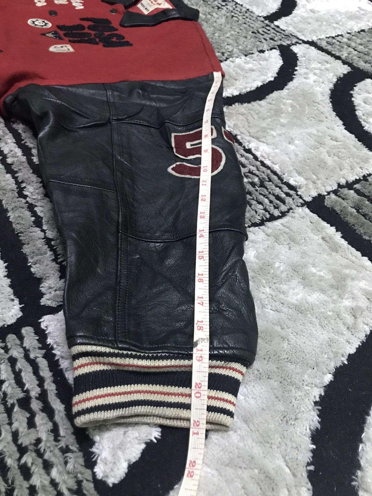 Vintage Vintage Poshboy varsity jacket leather sleeves Size US XL / EU 56 / 4 - 13 Thumbnail