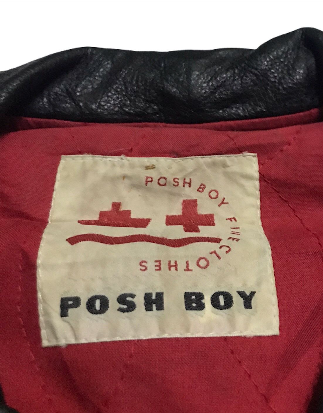 Vintage Vintage Poshboy varsity jacket leather sleeves Size US XL / EU 56 / 4 - 5 Thumbnail