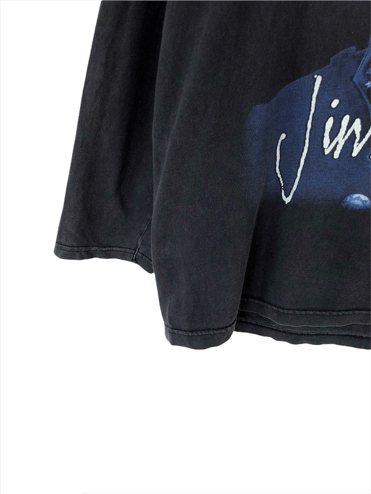 Vtg Jimi Hendrix Portrait Photo Distress LS Shirt Long Sleeve T Shirts