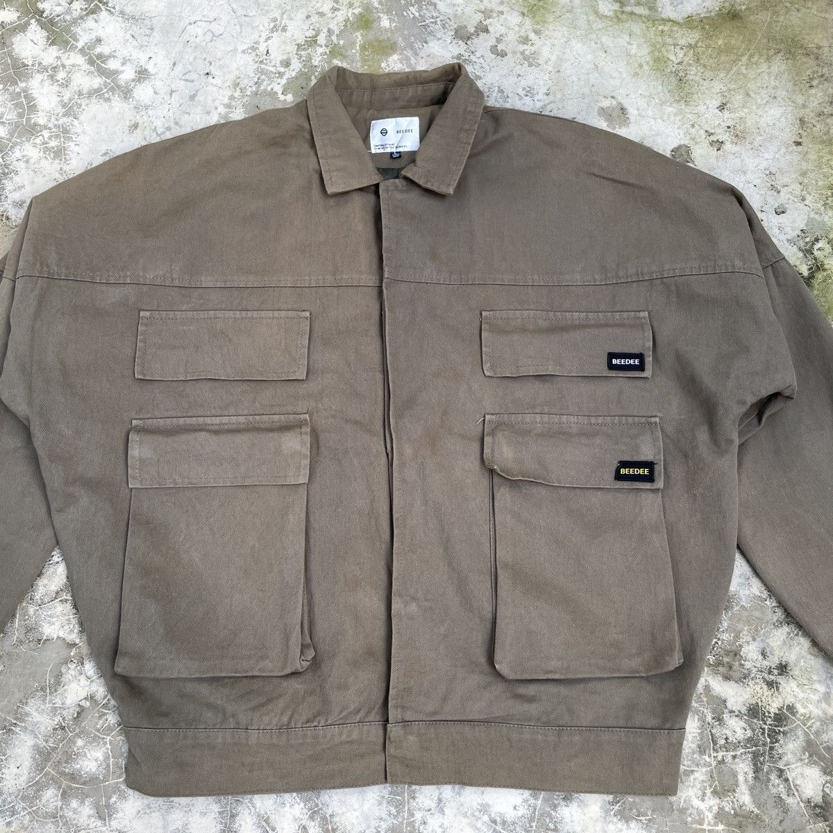 Japanese Brand Vintage Faded Bee Dee Rucksack Military Jacket Size US L / EU 52-54 / 3 - 3 Thumbnail