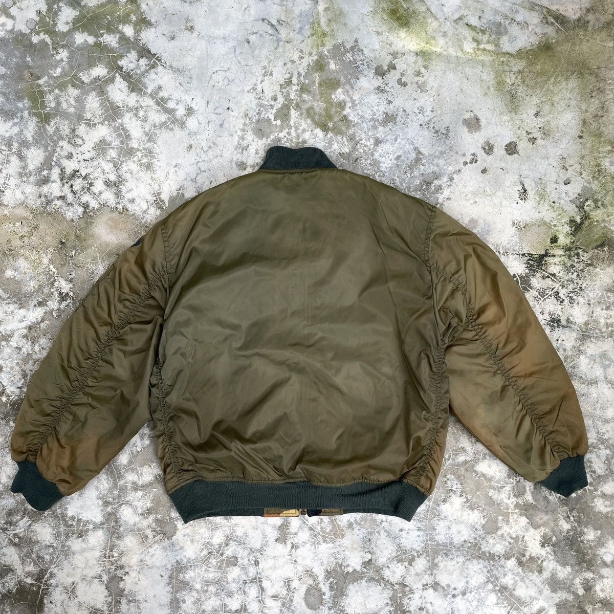 Japanese Brand × Vintage Vintage Faded Japanese Reversible Military Bomber Jacket Size US S / EU 44-46 / 1 - 2 Thumbnail