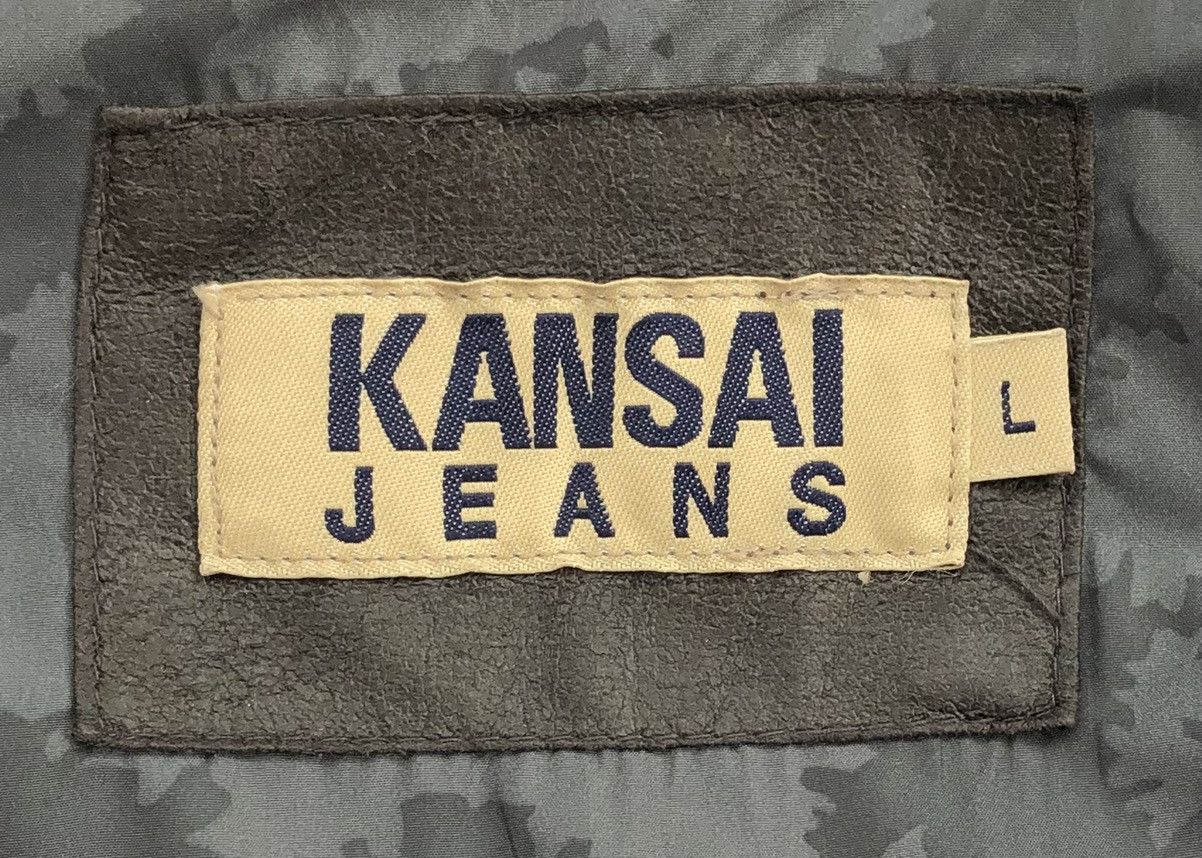 Kansai Yamamoto Kansai Jeans Leather Sintetik Down Feathers Hooded Jacket Size US L / EU 52-54 / 3 - 7 Thumbnail