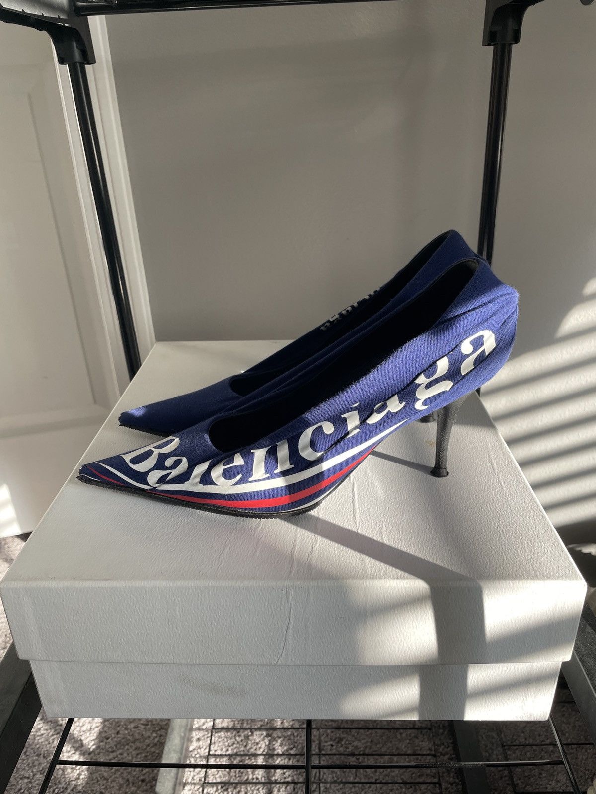 Balenciaga Balenciaga S/S 2018 Political Campaign Heels Size US 8.5 / IT 38.5 - 1 Thumbnail