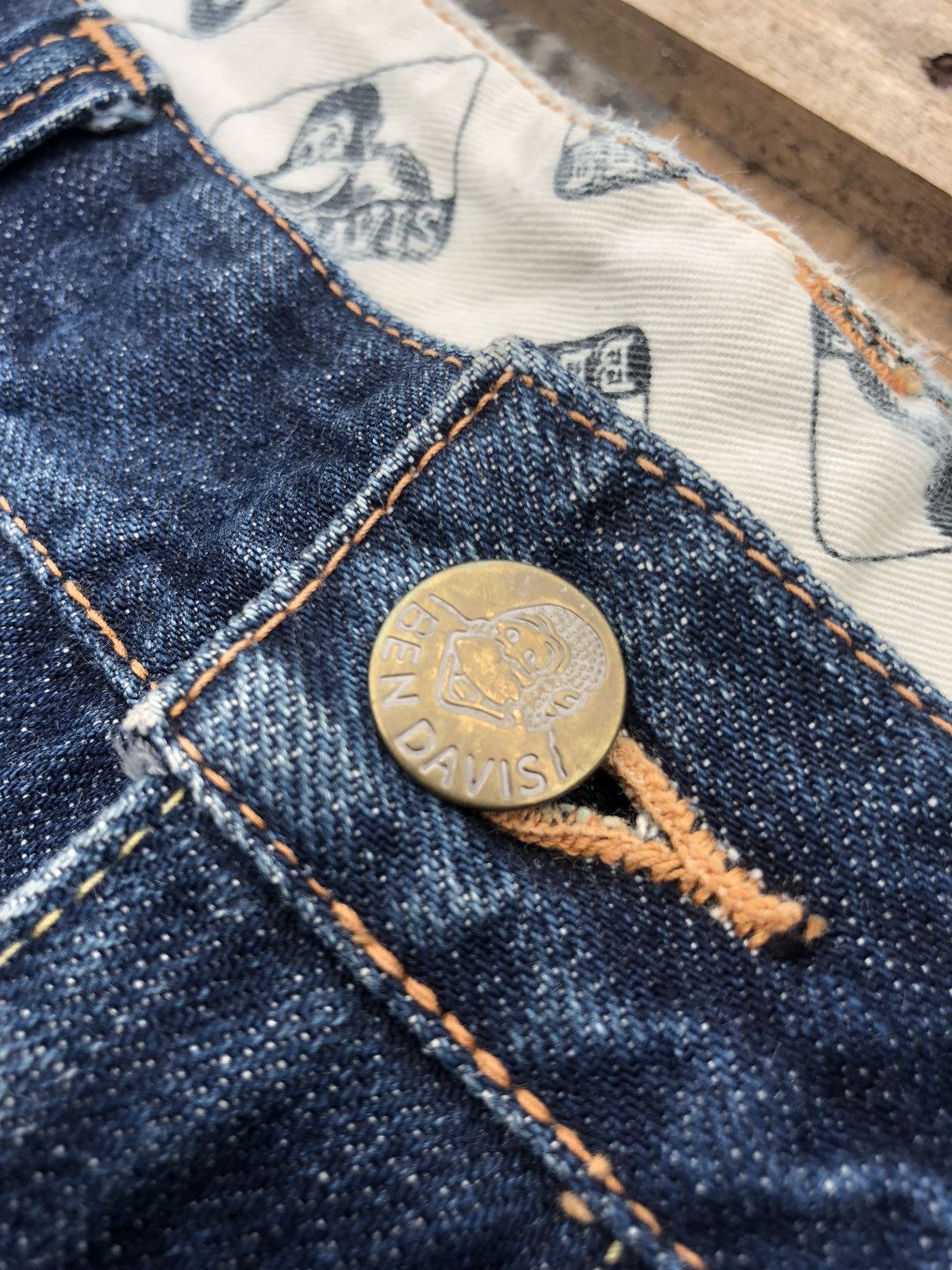 Ben Davis × Japanese Brand × Vintage Vintage Ben Davis jeans made in Japan size 35 Size US 35 - 4 Thumbnail