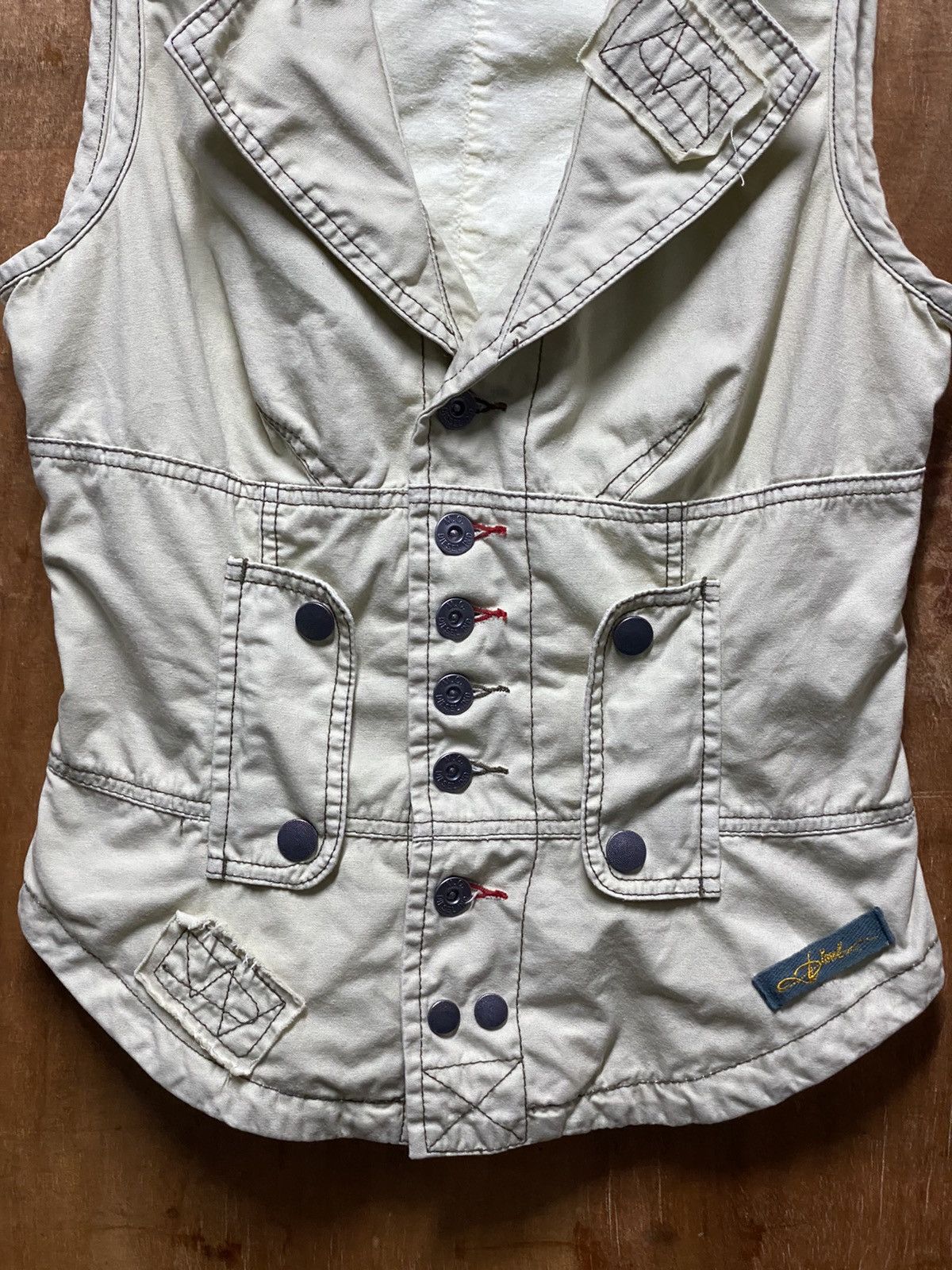 Diesel Diesel Distressed Patches Rugged Outdoor Vest Size US S / EU 44-46 / 1 - 4 Thumbnail