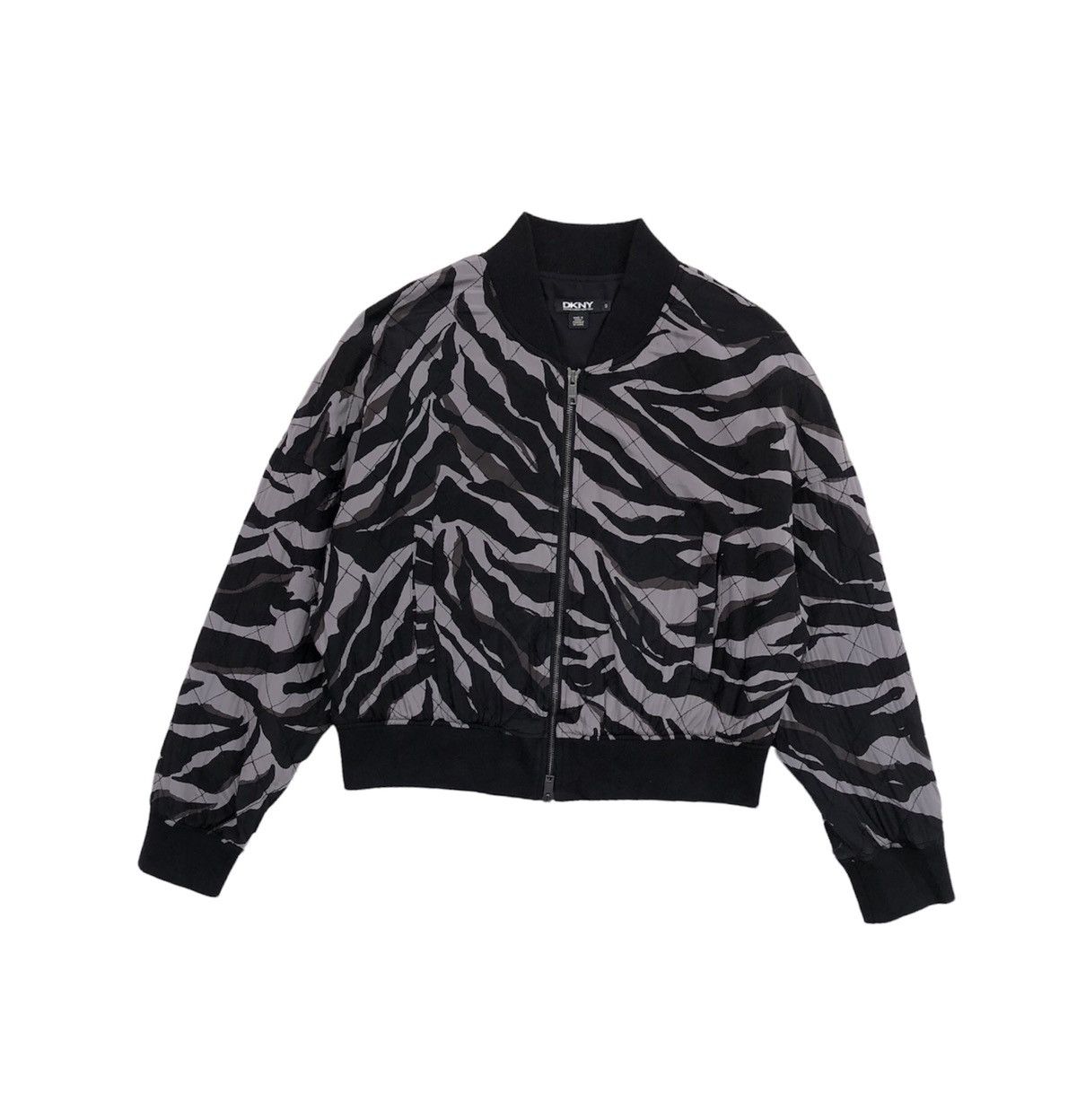 DKNY DKNY Tiger Print Bomber Jacket For Women Size M / US 6-8 / IT 42-44 - 2 Thumbnail