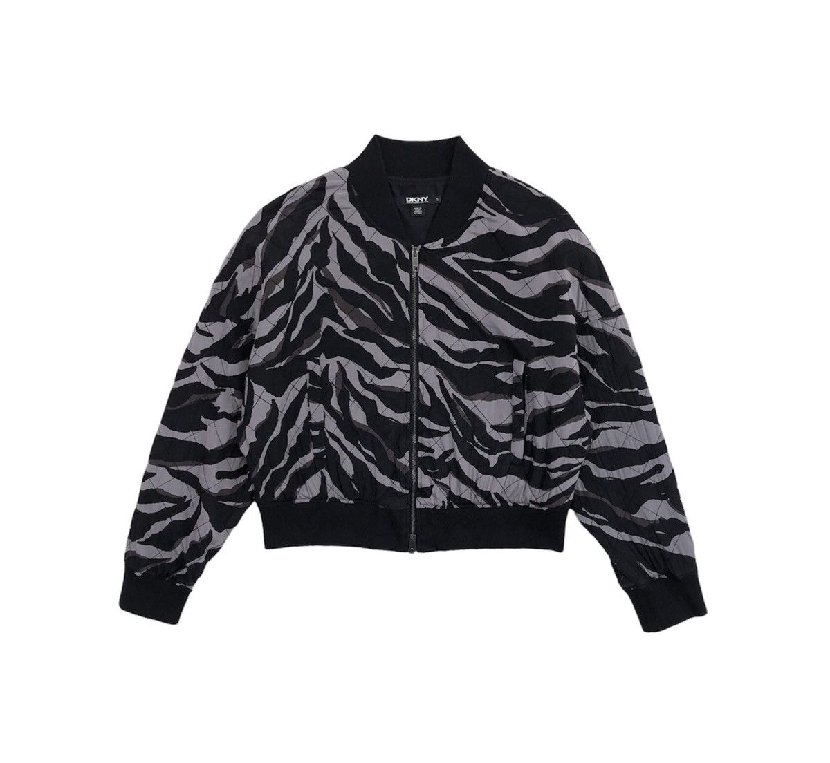 DKNY DKNY Tiger Print Bomber Jacket For Women Size M / US 6-8 / IT 42-44 - 1 Thumbnail