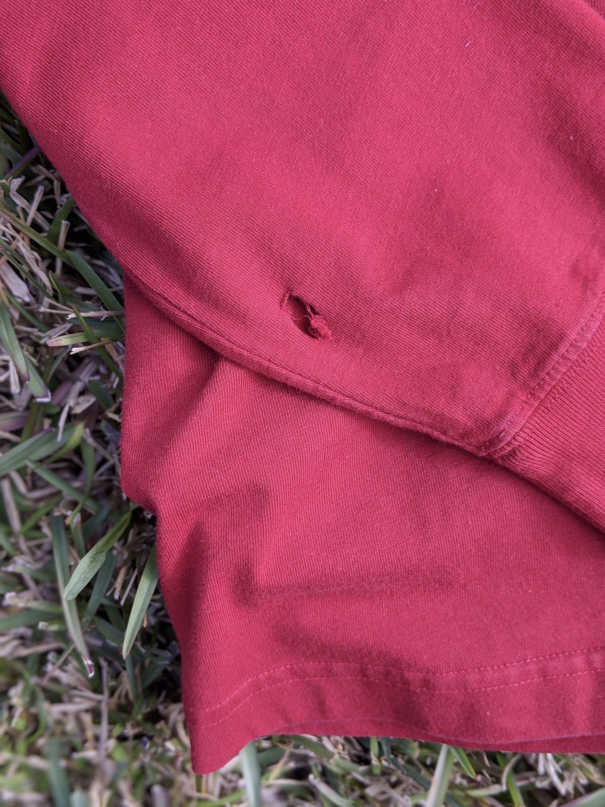 Tommy Hilfiger × Vintage Vintage Tommy Hilfiger long sleeve shirt burgundy Size US L / EU 52-54 / 3 - 4 Thumbnail