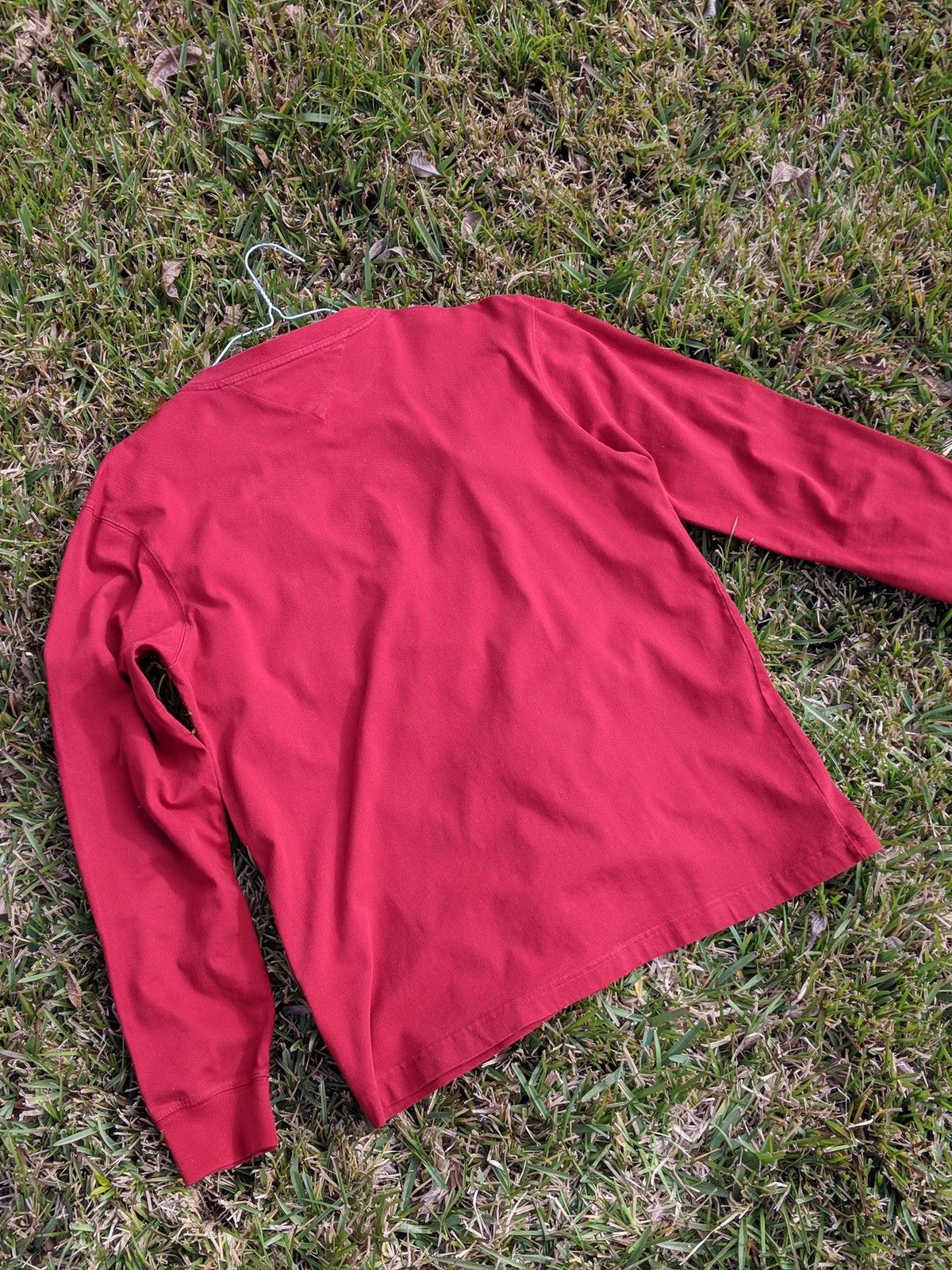 Tommy Hilfiger × Vintage Vintage Tommy Hilfiger long sleeve shirt burgundy Size US L / EU 52-54 / 3 - 3 Thumbnail
